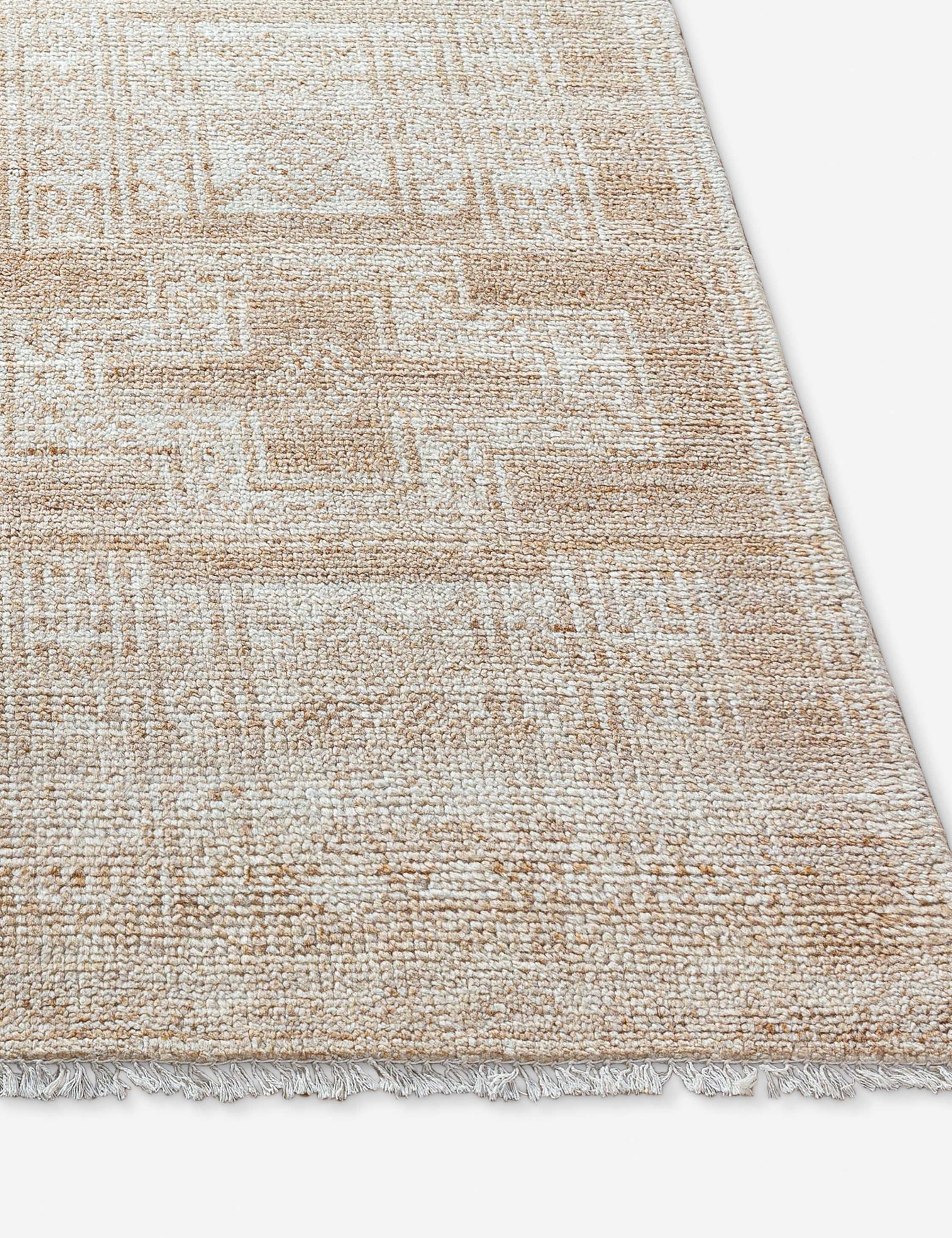Hand Knotted Moroccan Style Wool Rug - Bohemian Home Decor for Living Room, Bedroom & Office