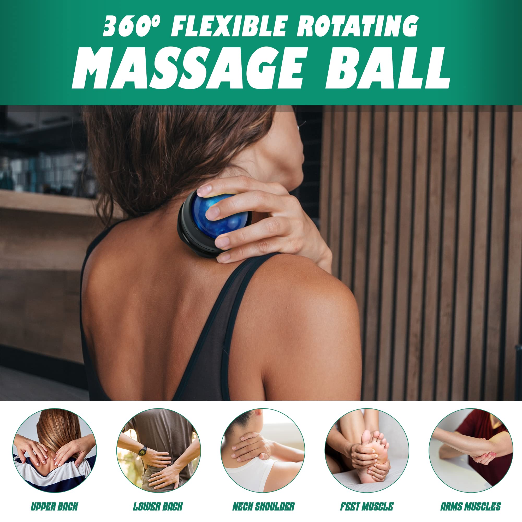 Muscle Floss Band & Massage Ball Set - 3 Compression Bands, Massage Ball & 2 Lacrosse Balls for Mobility, Recovery & Pain Relief - 3 Support Levels - Perfect for Post-Workout Recovery, Physical Therapy & Deep Tissue Massage