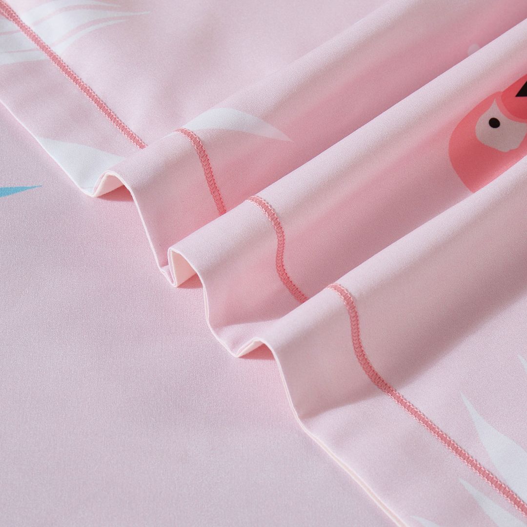 Flamingo Kids Quilt Cover Set - Single Size, Soft & Breathable Bedding for Boys & Girls - Perfect for Nursery, Bedroom, and Sleepovers