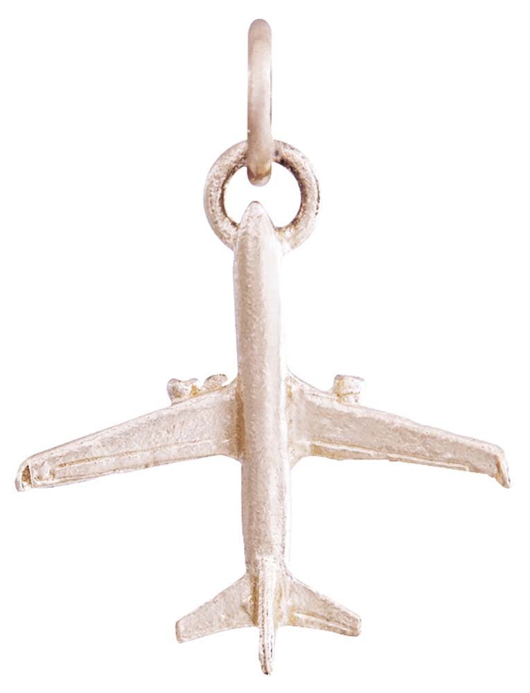 Helen Ficalora Mini Airplane Charm - Sterling Silver Jewelry for Travel Lovers | Perfect for Necklaces, Bracelets & Gifts | Airplane-Themed Accessories for Aviation Enthusiasts