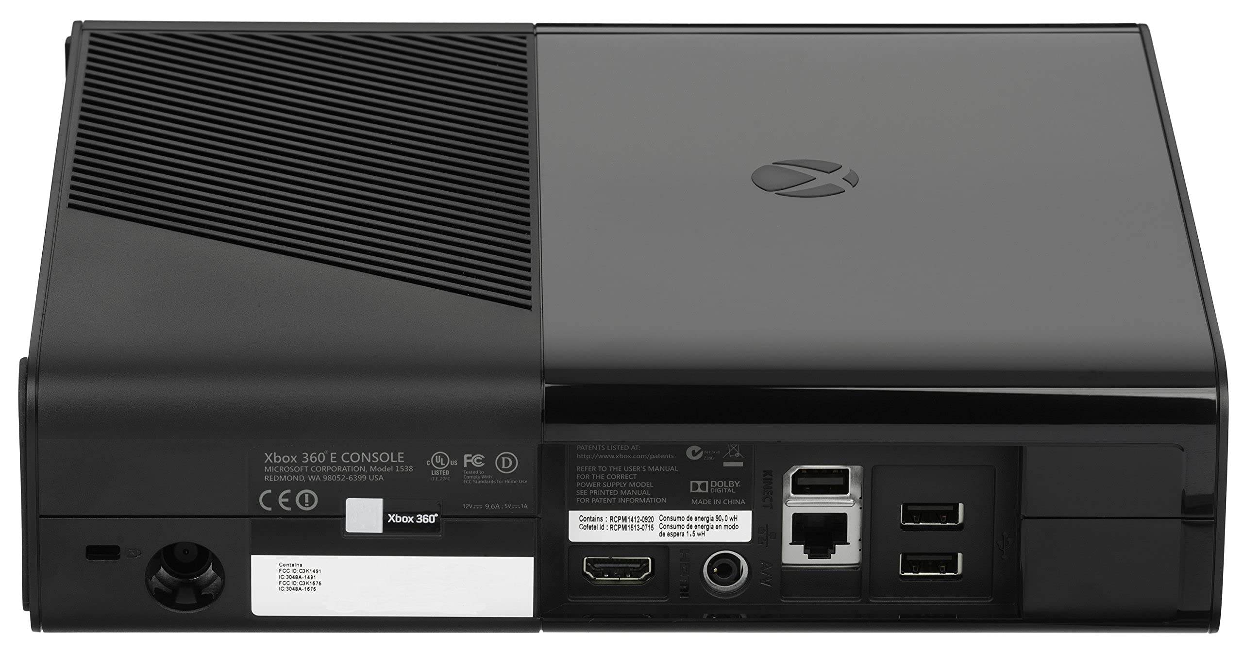 Refurbished Xbox 360 E 4GB Console - Black | Official Microsoft Gaming System | Perfect for Home Entertainment & Retro Gaming