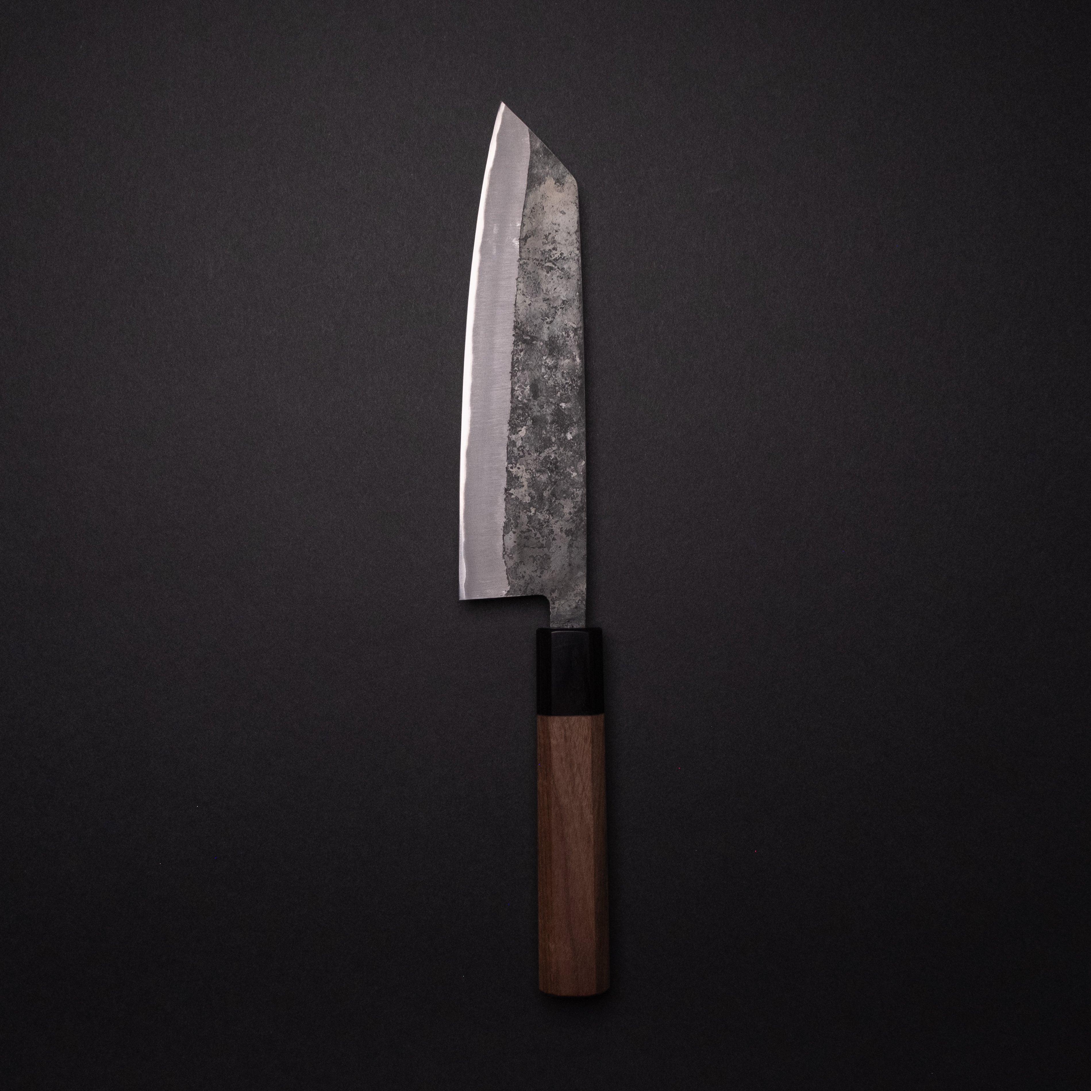 Hitohira Harima Forged Blue Super Stainless Clad Bunka Knife 180mm with Walnut Handle - Japanese Kitchen Knife for Slicing, Dicing & Precision Cutting