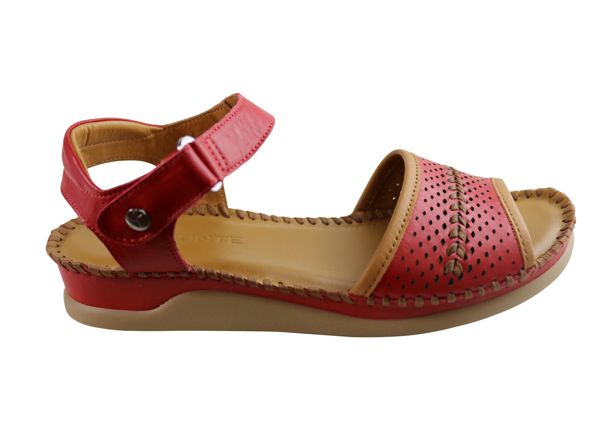 Orizonte Mellie Women's Comfortable Leather Sandals - European Style Summer Casual Sandals for Walking, Travel & Beach Outfits