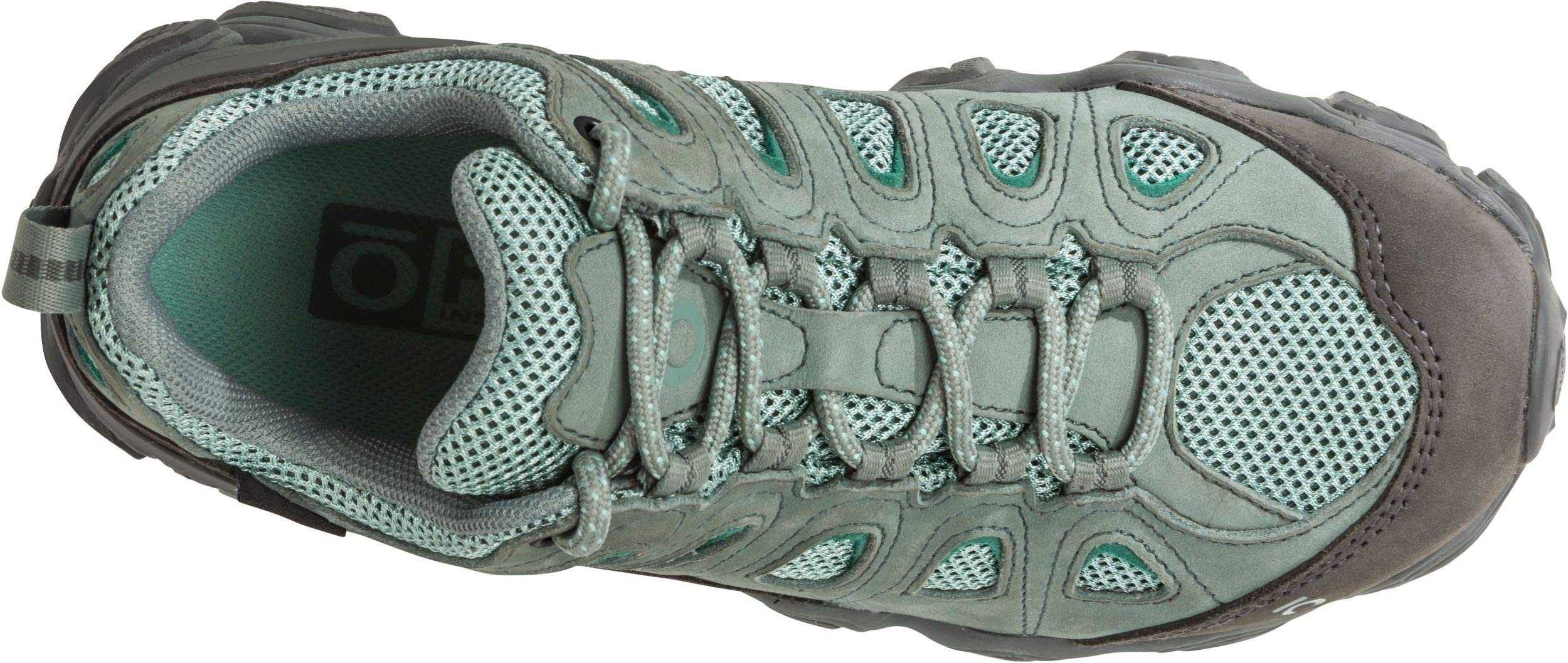 Oboz Sawtooth II Low B-Dry Women's Hiking Shoes - Waterproof Trail Shoes for Outdoor Adventures in Pale Moss Size 8.5 | Perfect for Hiking, Camping & Backpacking