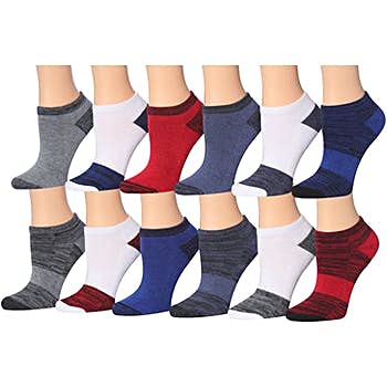 Americana Space Dye Boys Sports Ankle Socks - 60 Pack, Assorted Colors, Size 9-11 - Comfortable Athletic Socks for Running, Basketball & School Activities