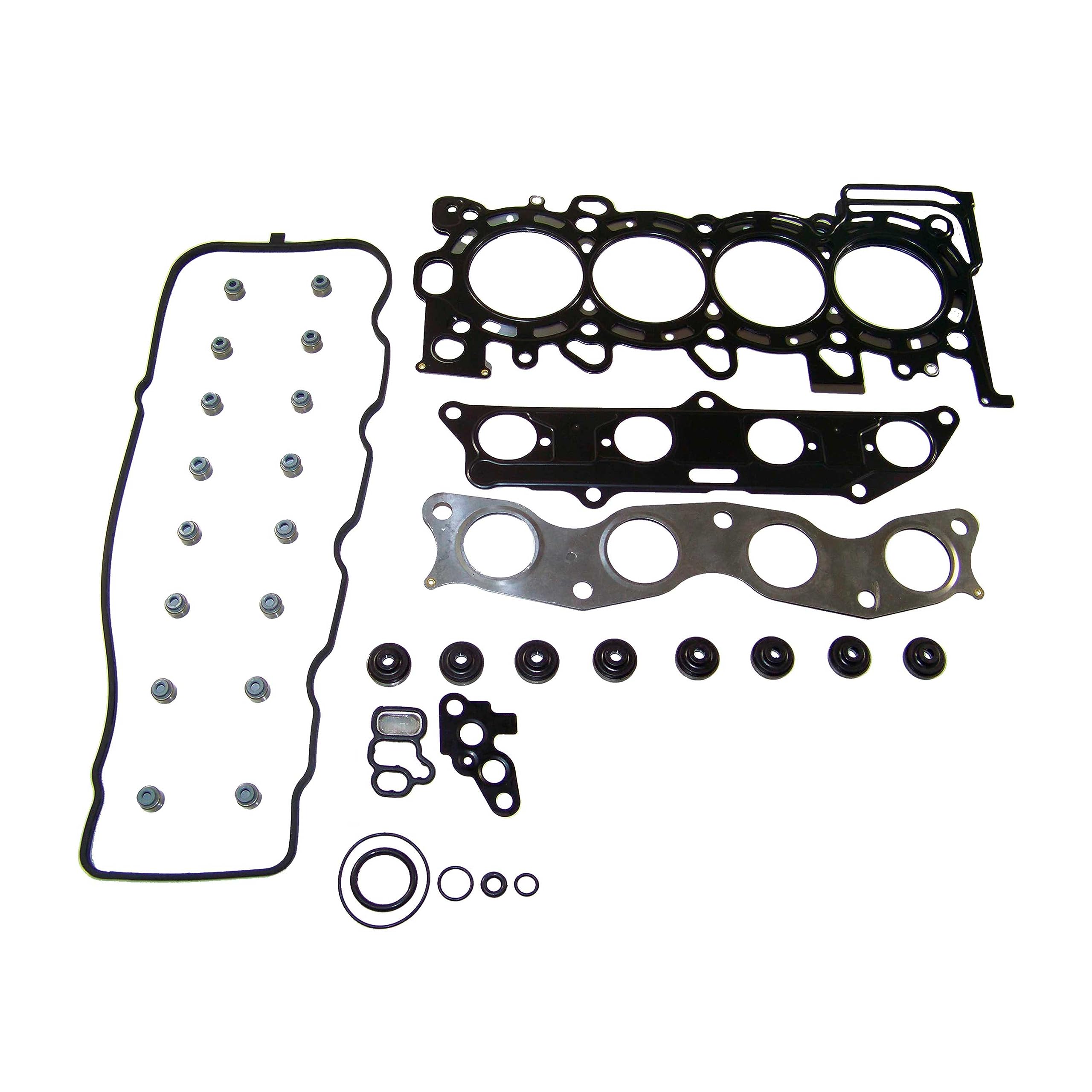 Premium DNJ HGB238 Cylinder Head Gasket Set with Head Bolt Kit - Compatible with 2007-2008 Honda Fit 1.5L 1497cc L4 SOHC Engine - Perfect for Engine Repair & Maintenance