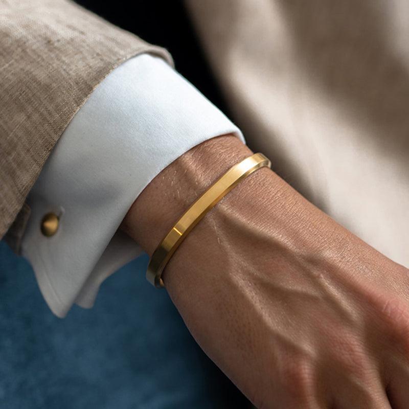Stainless Steel Adjustable C Bracelet for Boys and Girls - Trendy Unisex Jewelry for Everyday Wear, Gifts, and Special Occasions