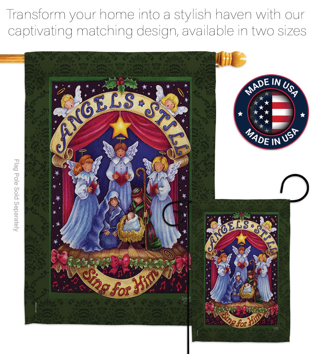 Christmas Garden Flag Set 13x18.5