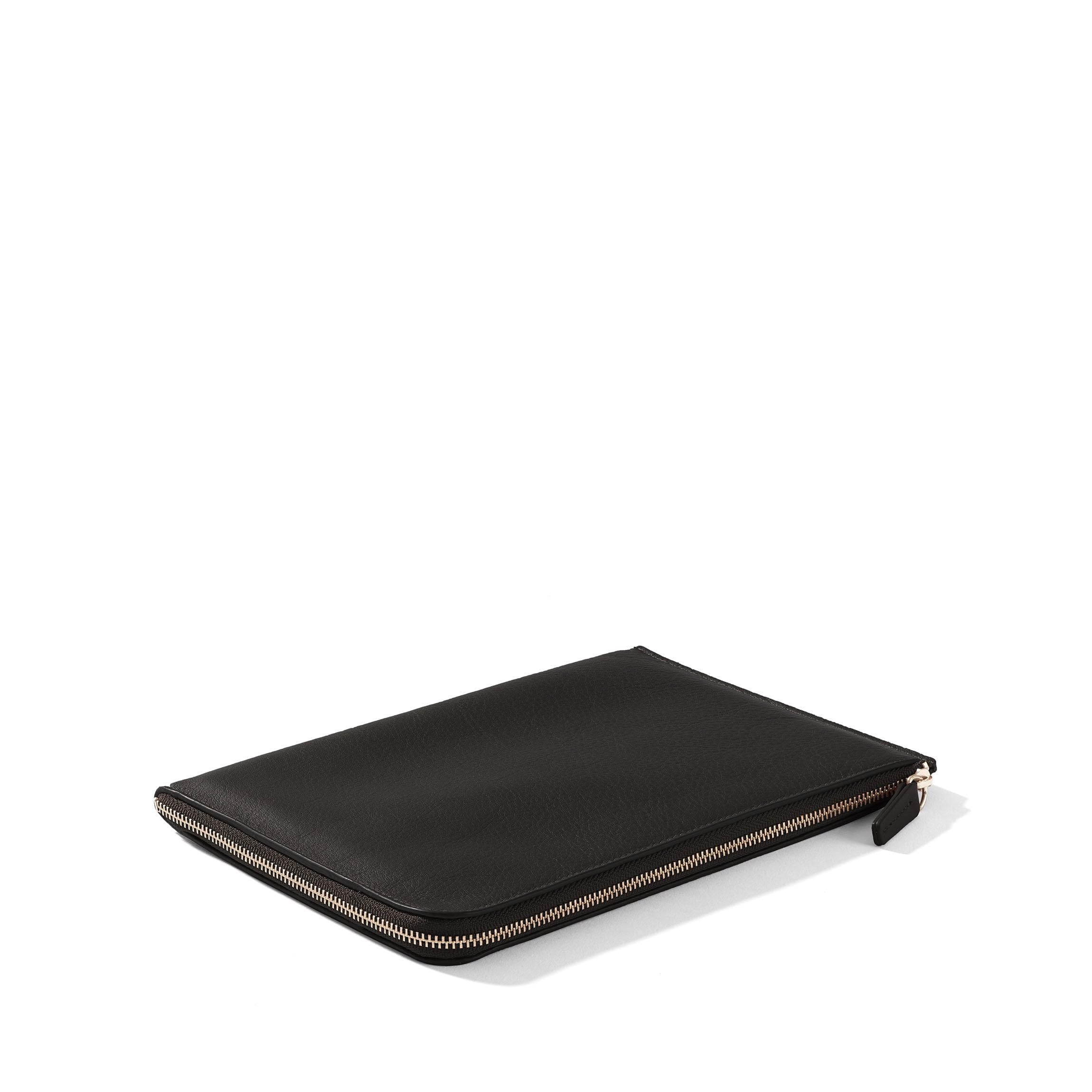 Leatherology Black Onyx Slim Zip Travel Wallet for Men & Women - Compact Lightweight RFID Blocking Leather Wallet with Multiple Card Slots & Zip Closure - Perfect for Travel, Business, and Everyday Use