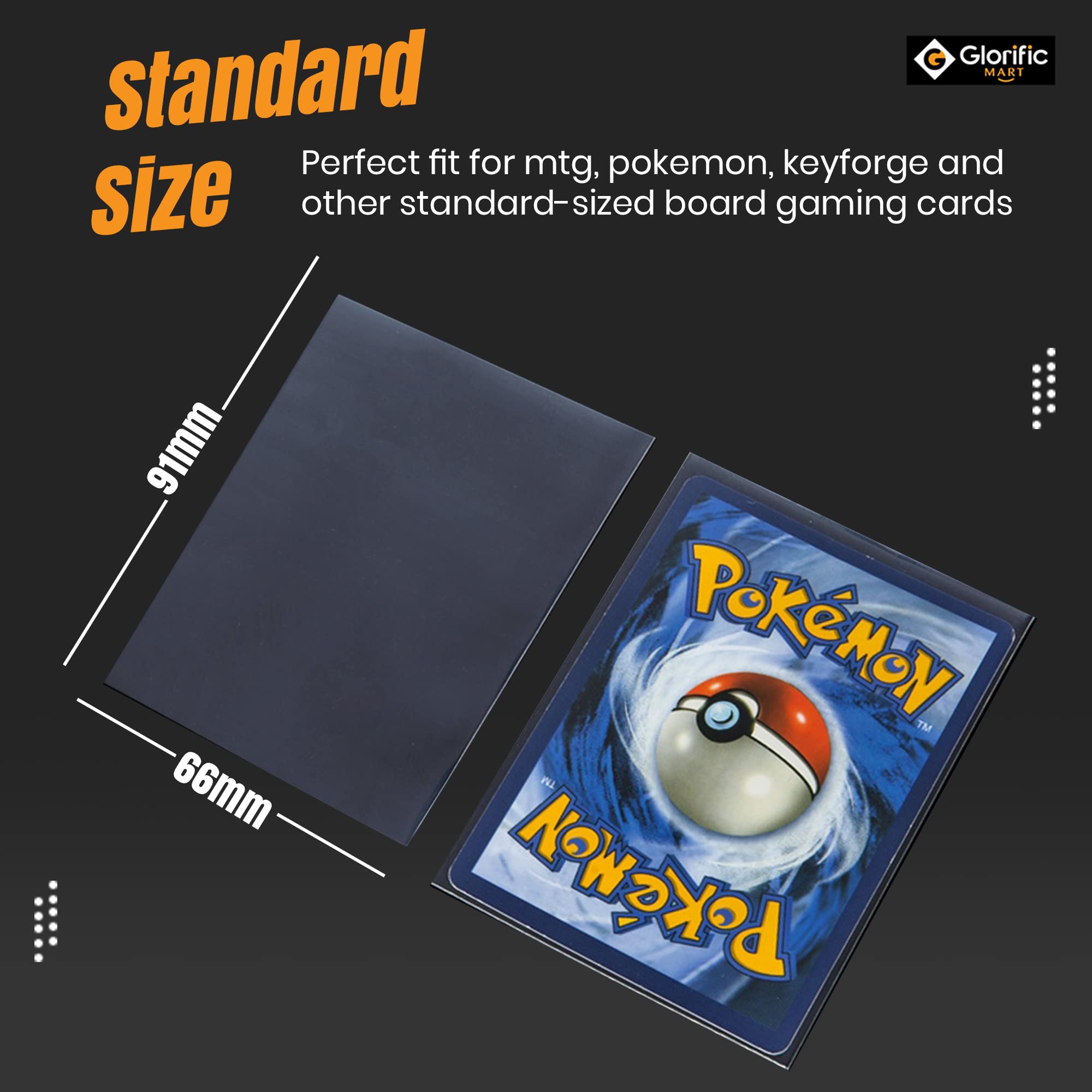 500 Clear Penny Card Sleeves - Perfect Fit 2-5/8