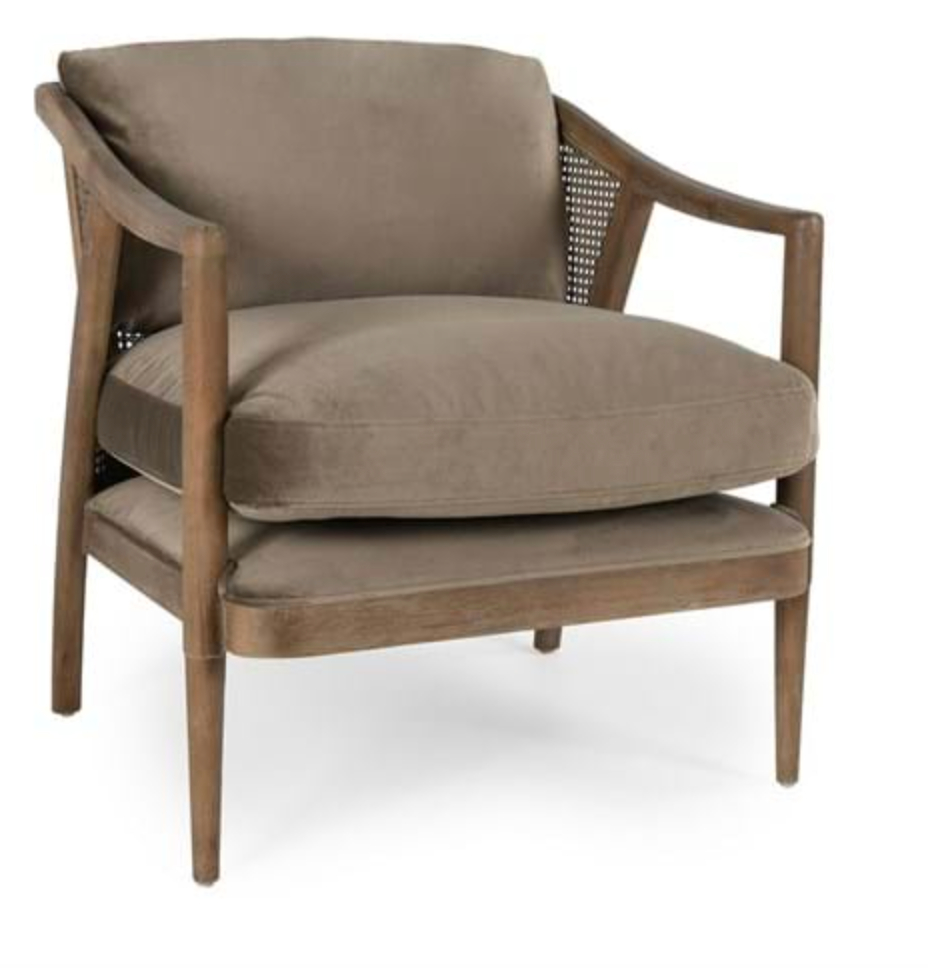 Lee Accent Chair - Modern Upholstered Lounge Chair for Living Room, Bedroom & Office - Comfortable Single Seater with Sturdy Metal Legs - Perfect for Reading, Relaxing & Home Decor