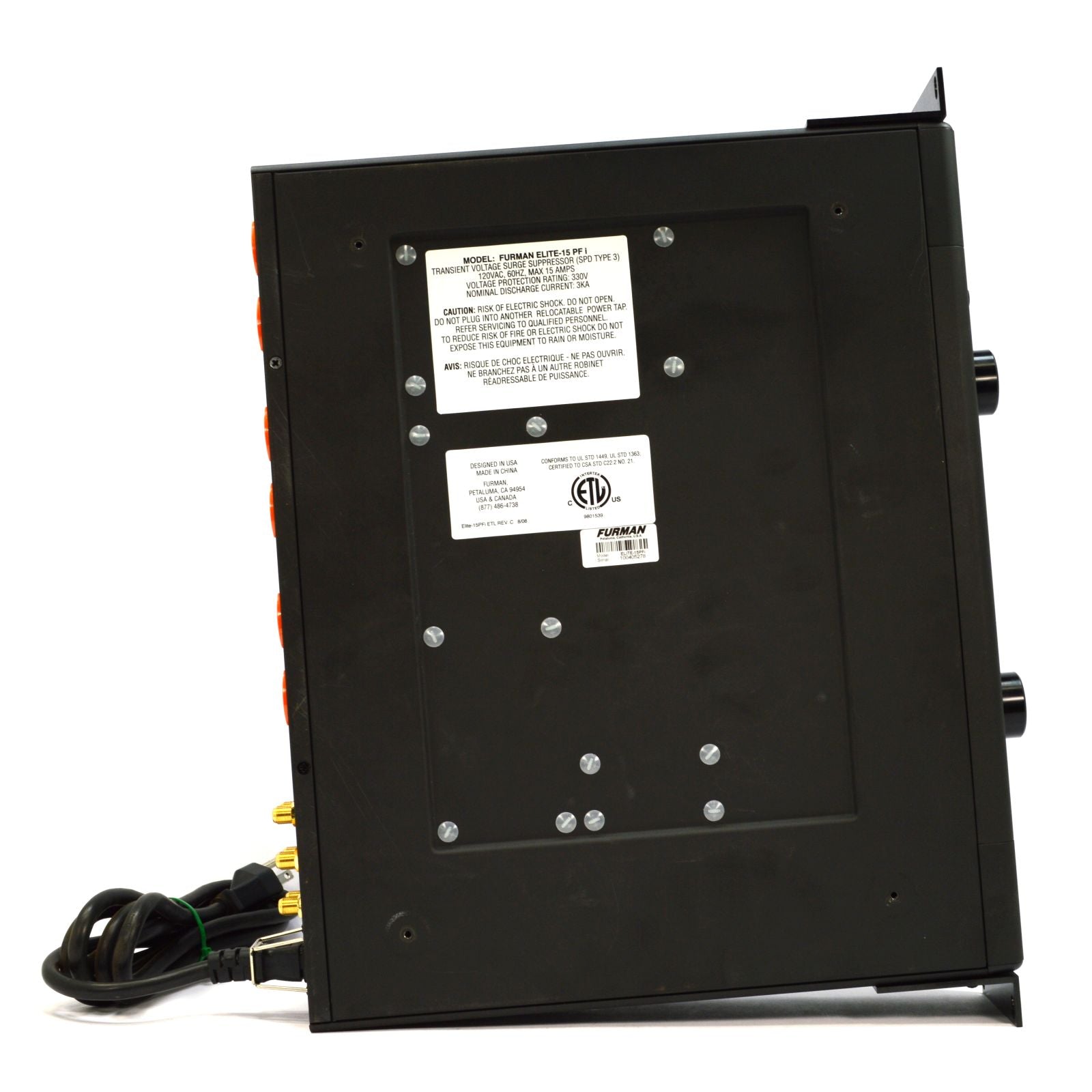 FURMAN ELITE-15 PFi Linear AC Power Conditioner & Surge Protector - Used | Professional Audio/Video Equipment Protection for Home Studio & Theater