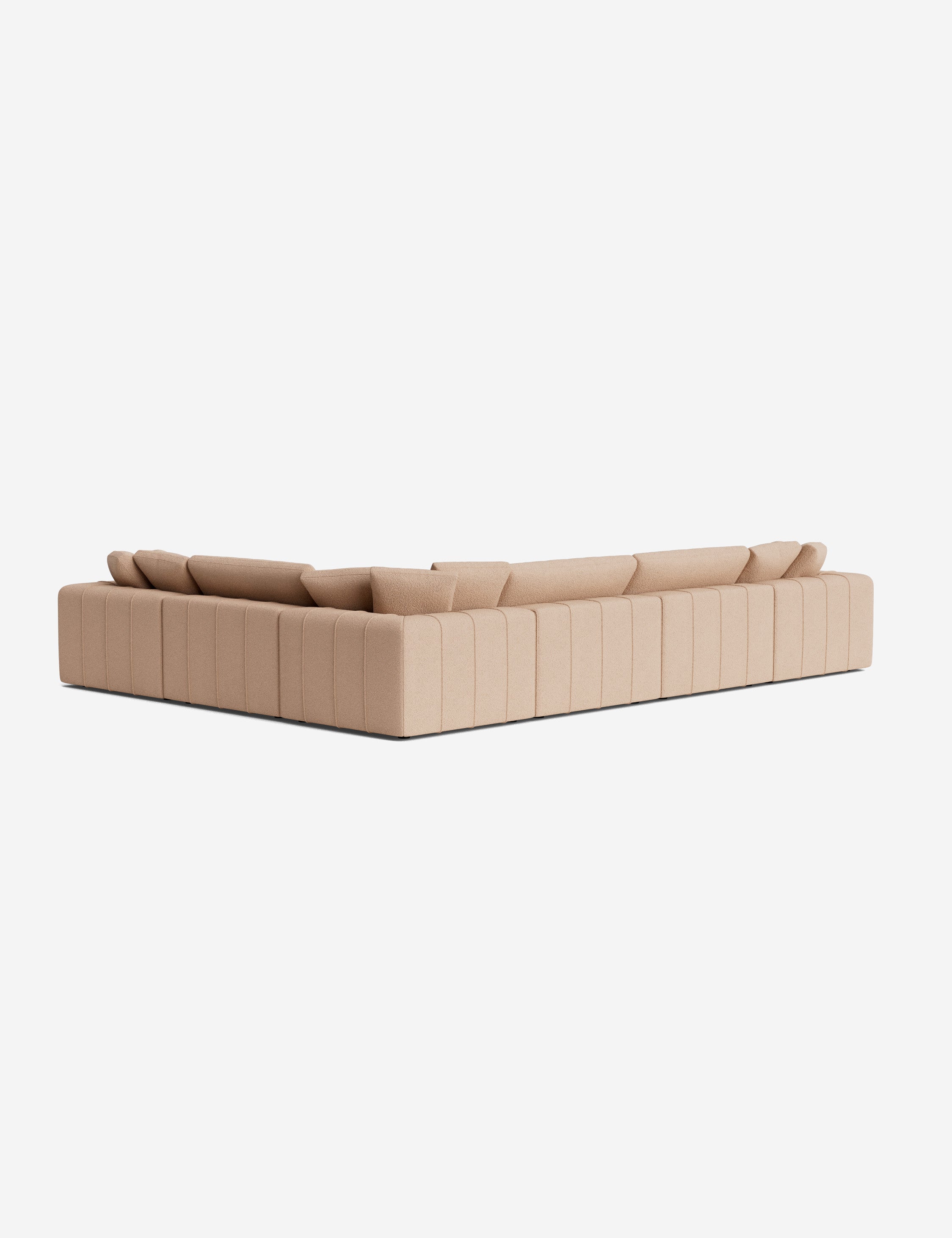 Capella Modular Corner Sectional Sofa - Modern L-Shaped Couch for Living Room, Home Theater & Lounge Areas | Customizable Comfortable Furniture