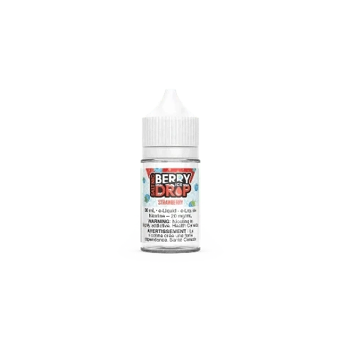 Strawberry Salt Nicotine E-Liquid - Berry Drop ICE Salts 30mL for Vape Pens & Pod Systems - Refreshing Menthol Flavor for All-Day Vaping (Alberta)