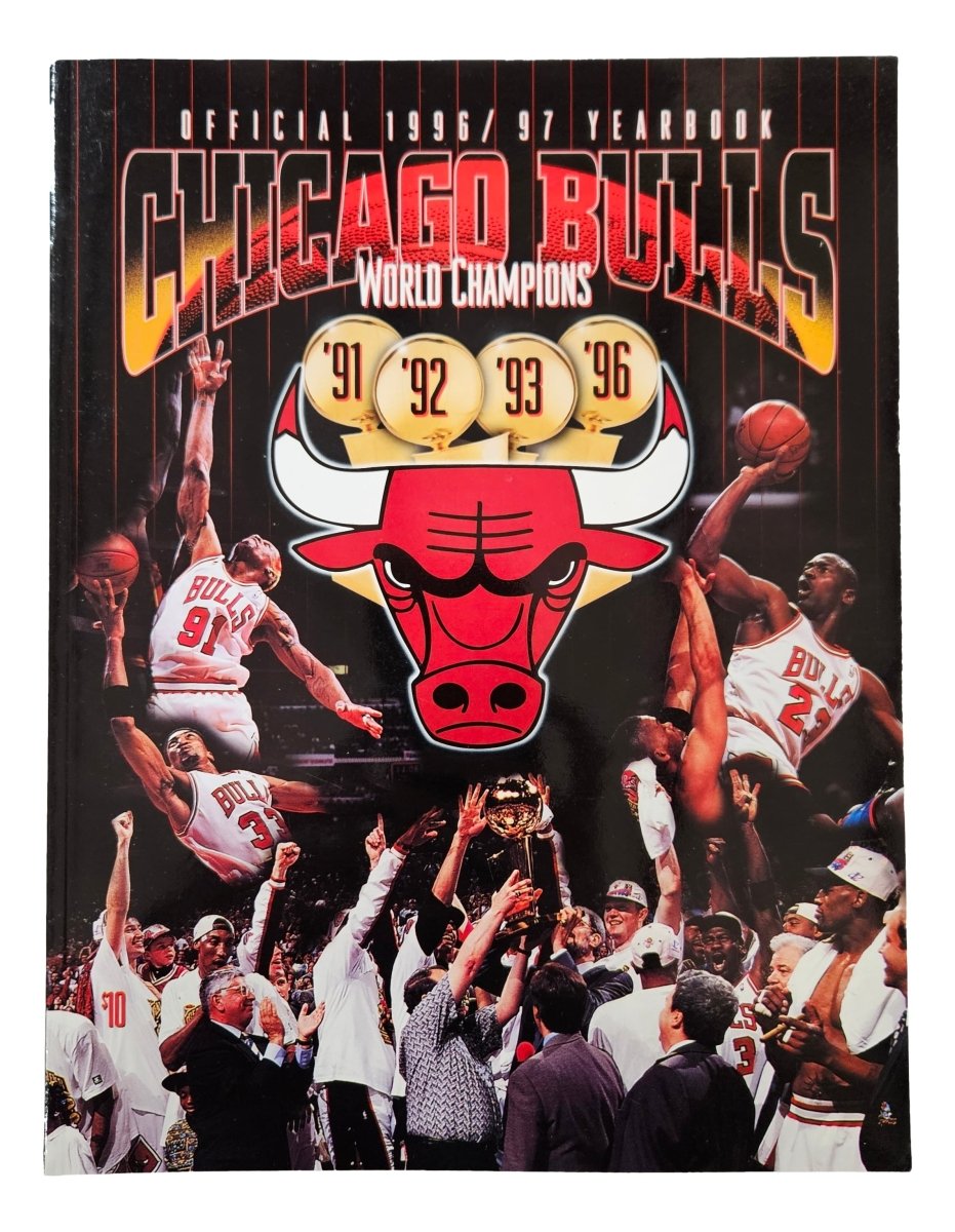 Michael Jordan Chicago Bulls 1996-97 Official NBA Yearbook - Collectible Basketball Memorabilia for Fans and Sports Enthusiasts - Perfect for Display, Gifts, and Nostalgic Sports Collections