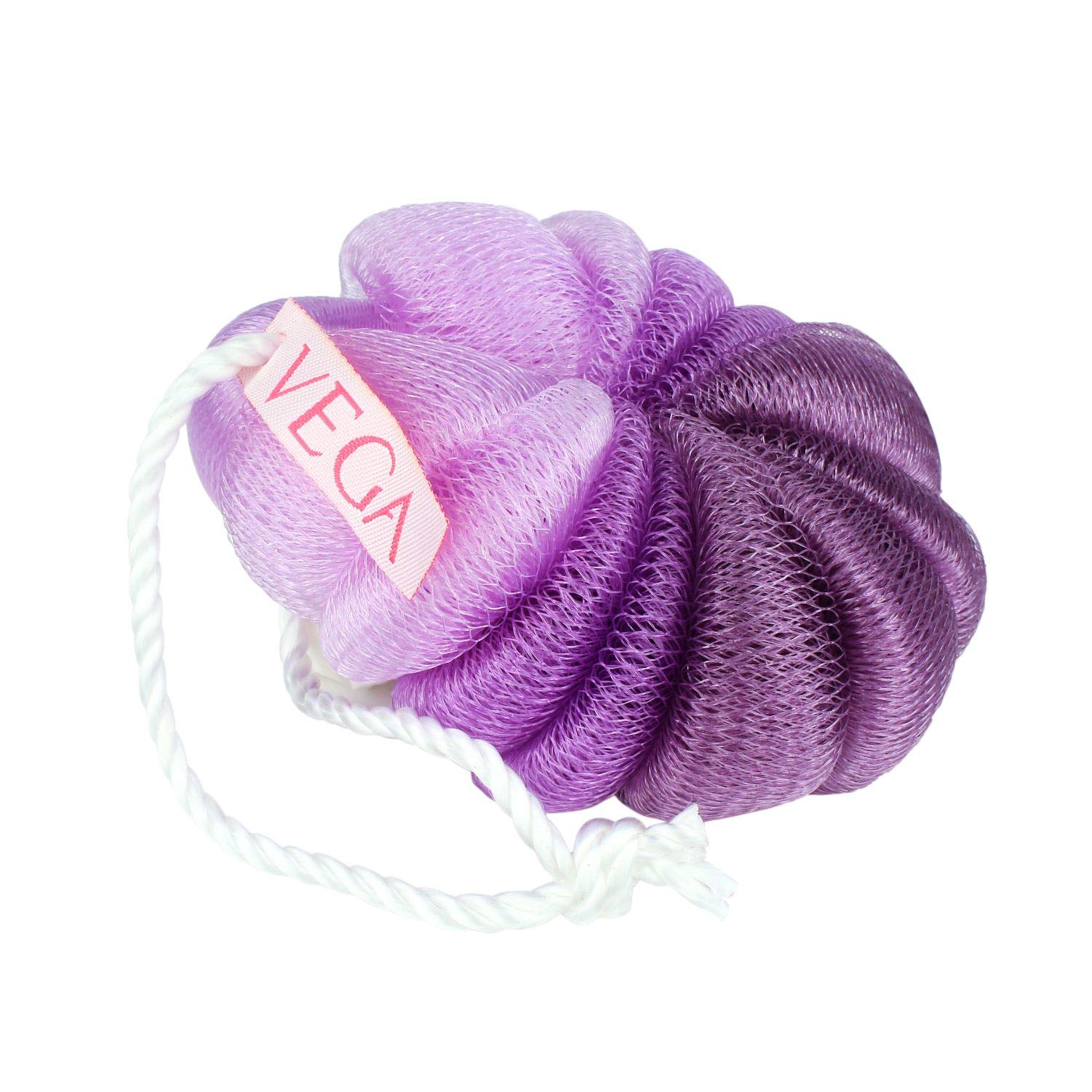 Premium VEGA Flower Body Bath Sponge & Loofah for Men & Women - Exfoliating Shower Scrubber with Soft Texture (Color May Vary) - Ideal for Daily Skincare, Spa Treatment & Gentle Exfoliation