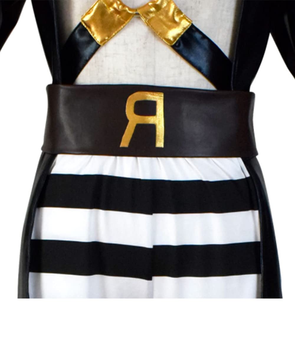 Men's Anime Cosplay Leather Uniform Costume - Halloween Party Outfit, Cosplay Event Costume, LARP Costume for Conventions & Themed Parties