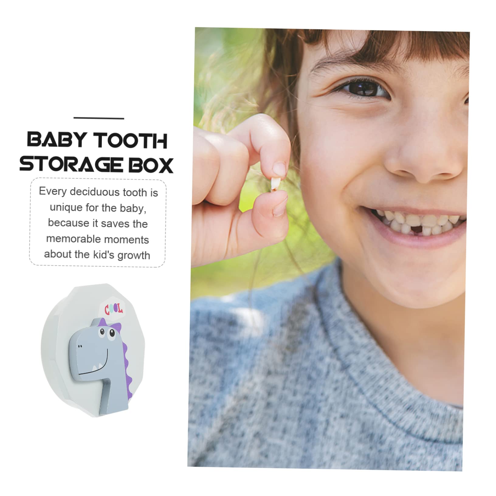 UPKOCH Baby Teeth Keepsake Box - Wooden Tooth Holder for Boys & Girls | First Tooth Memory Box for Baby Shower Gifts & Milestone Keepsakes | Perfect for Newborns, Toddlers & Parents to Preserve Precious Memories