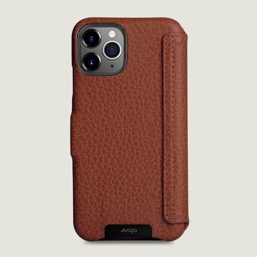 Premium Genuine Leather Folio Case for iPhone 11 Pro - Slim Protective Wallet Cover with Card Slots | Perfect for Business, Travel & Everyday Use