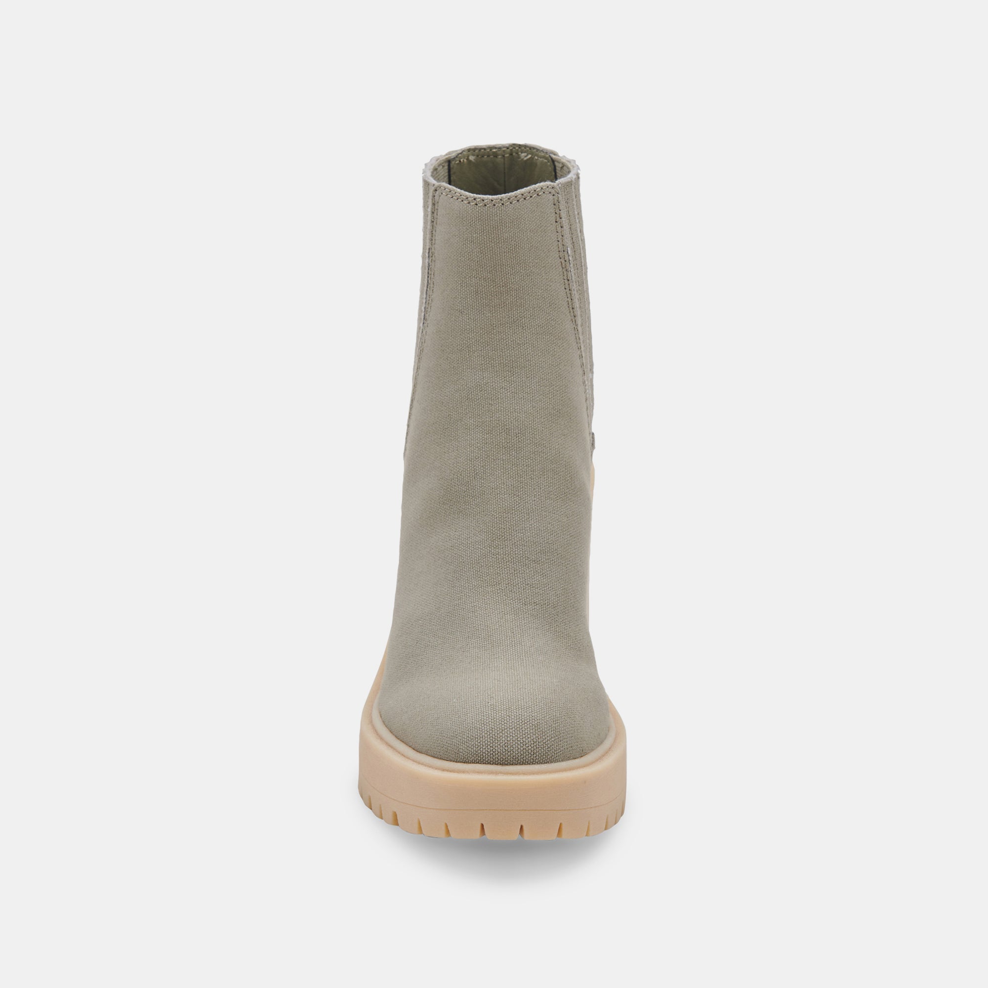 ReVita Women's Sage Green Canvas Caster Booties - Comfortable Slip-On Shoes for Casual Wear, Work, and Outdoor Activities