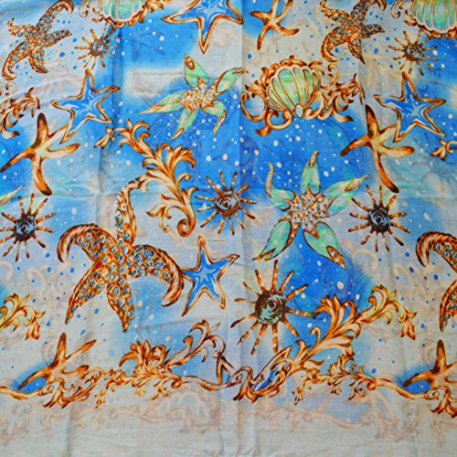 Star Fish Royal Blue Green