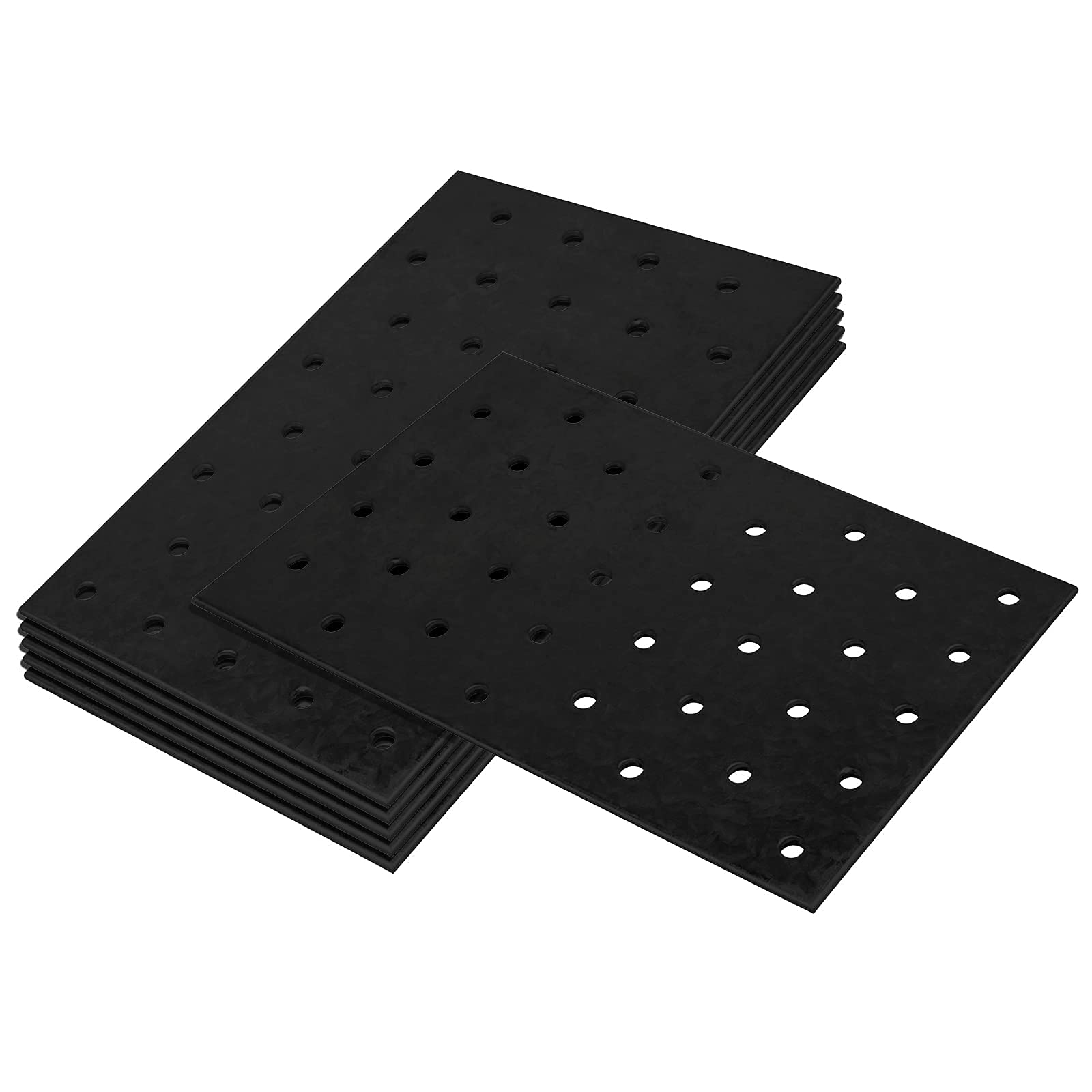6 PCS Black Flat Mending Repair Plate Corner Brace - 3/32