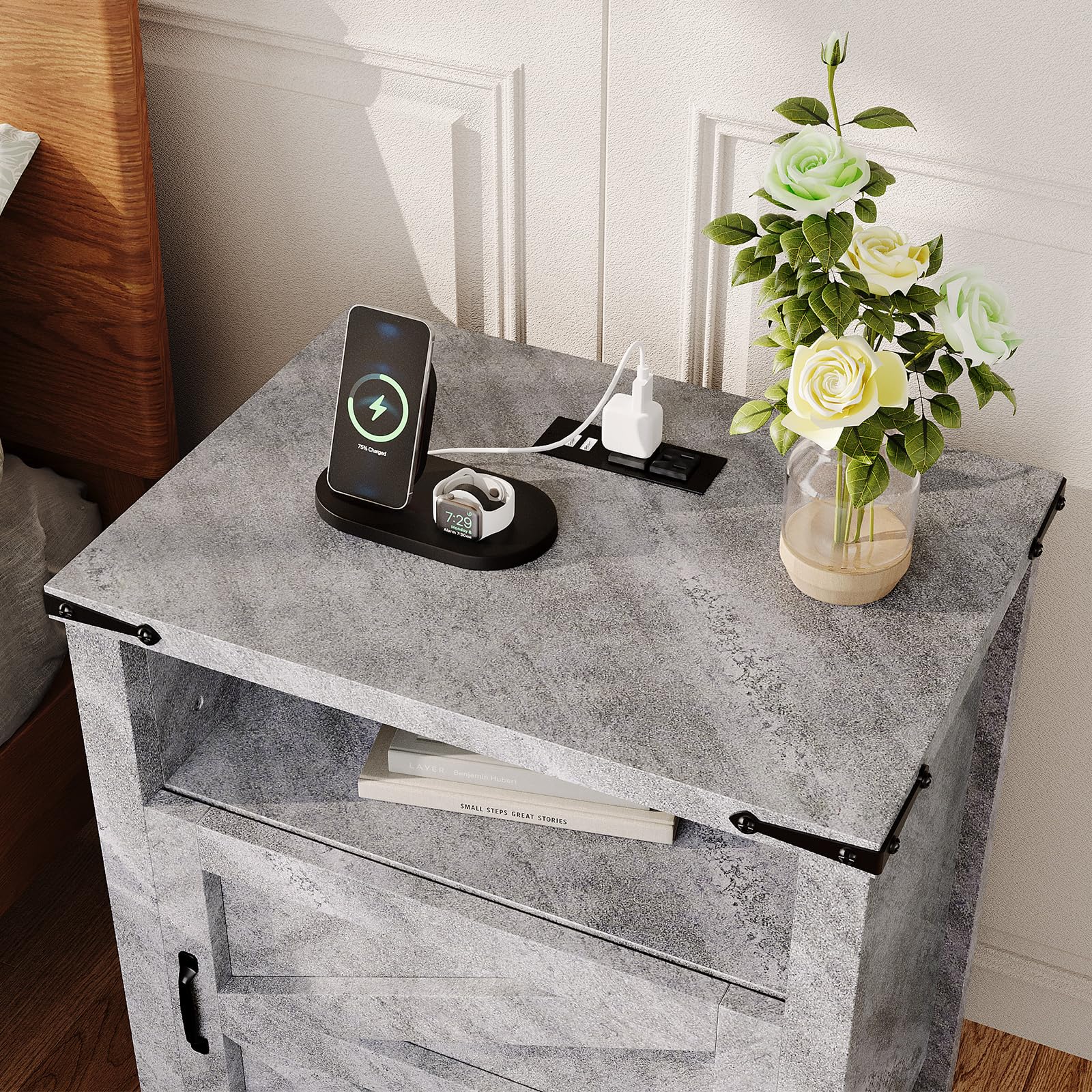 Farmhouse End Table Set of 2 - 21