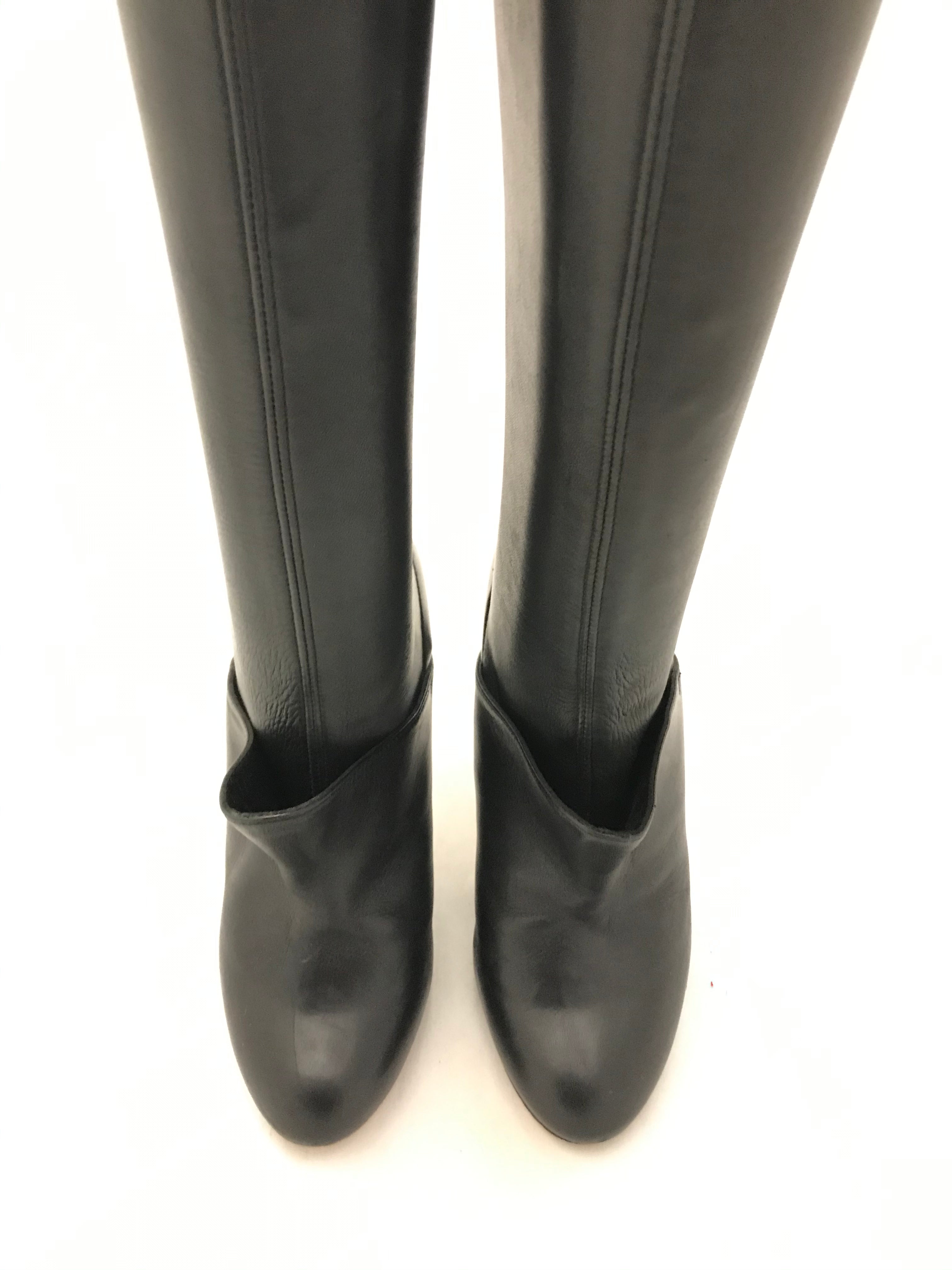 Stylish Leather Knee High Boots for Women - Comfortable & Fashionable Winter Boots - Perfect for Casual Outfits, Office Wear & Date Nights