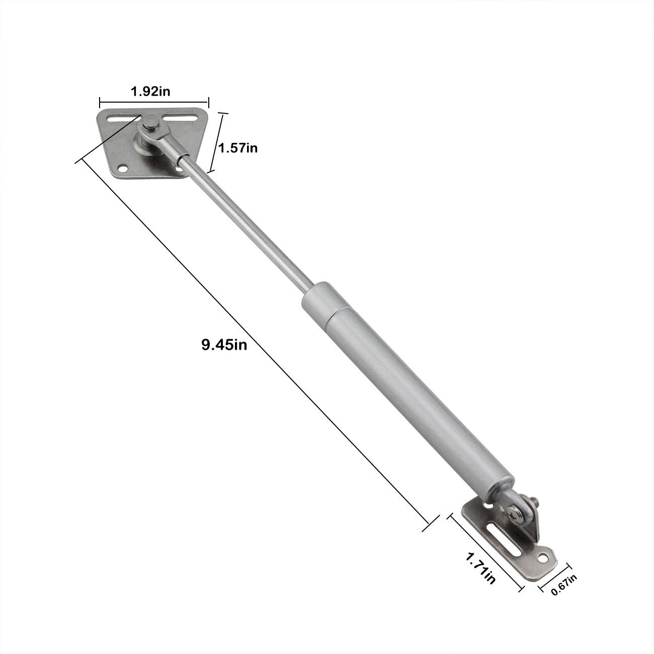 2-Pack Hydraulic Support Rods for Cabinet Doors - Soft Close Gas Strut Hinge, Furniture Hardware Fittings, Tatami Door Buffer, Telescopic Rod - Perfect for Kitchen Cabinets, Wardrobes & Storage Units