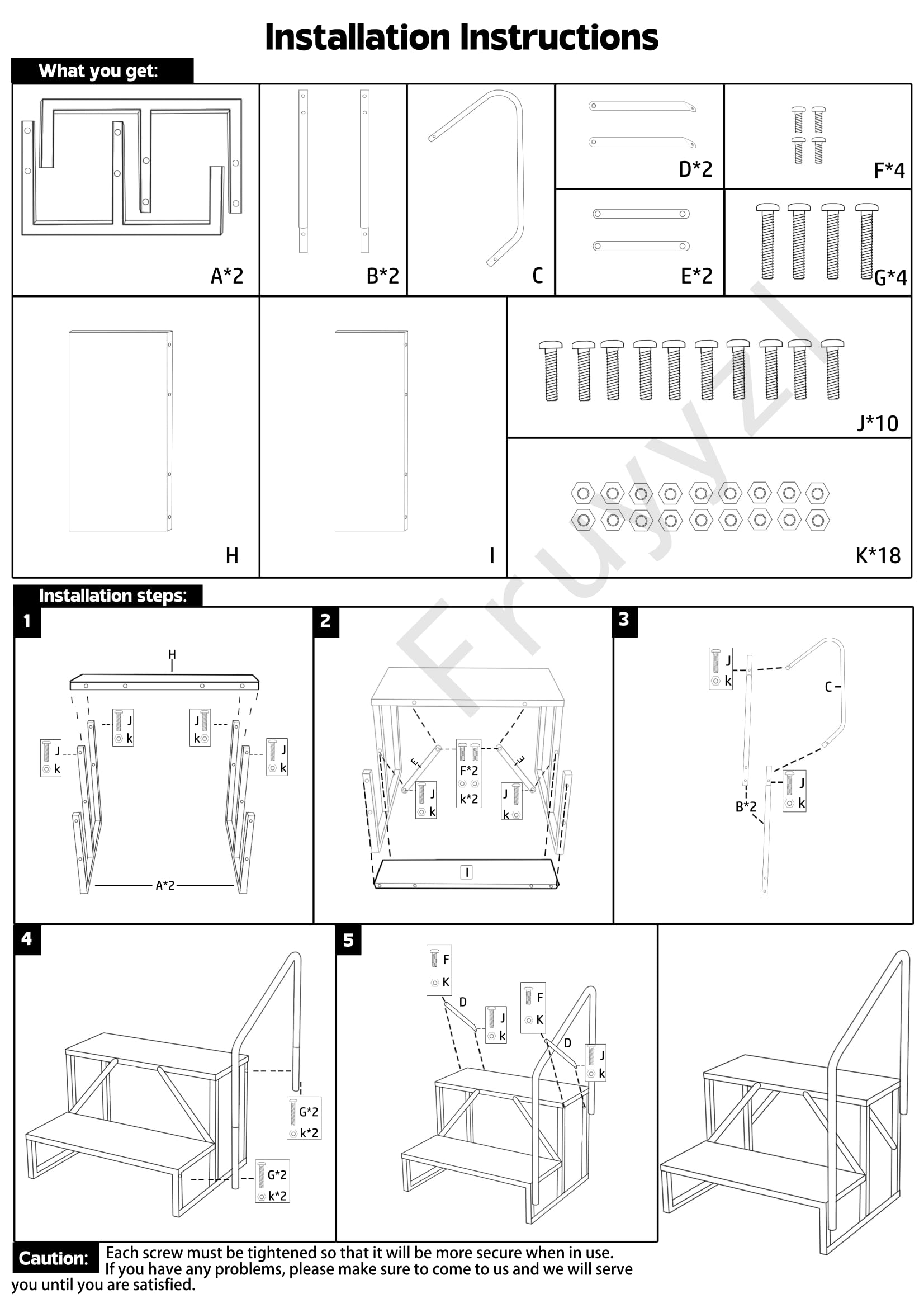 RV Steps with Handrail - 2 Step Anti-Slip Ladder 3.0 for Hot Tubs, Pools & Campers | Durable Outdoor Stairs for Safe Entry/Exit | Perfect for RV, Mobile Home & Above Ground Pool Safety