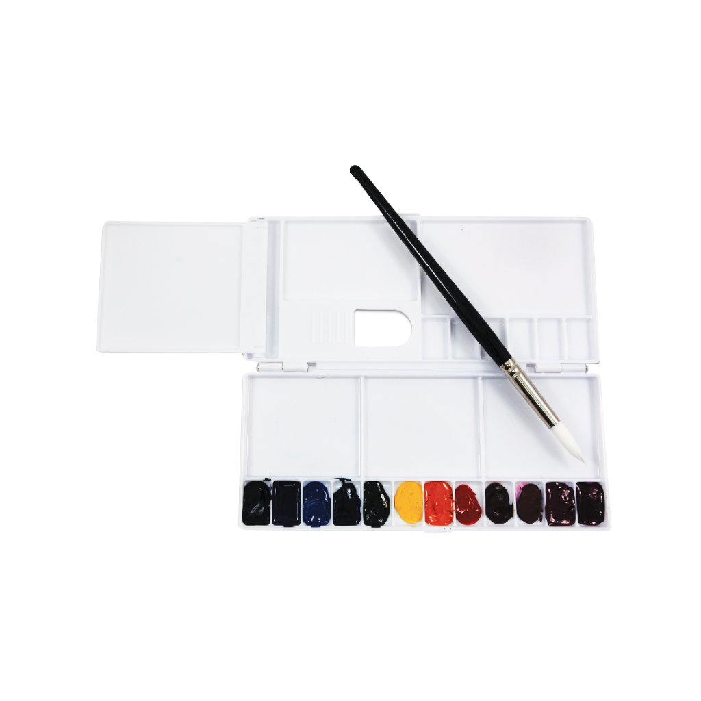 Foldable Plastic Palette (YWP800) - Portable & Lightweight for Artists, Painters & DIY Projects - Perfect for Travel, Studio & Outdoor Painting