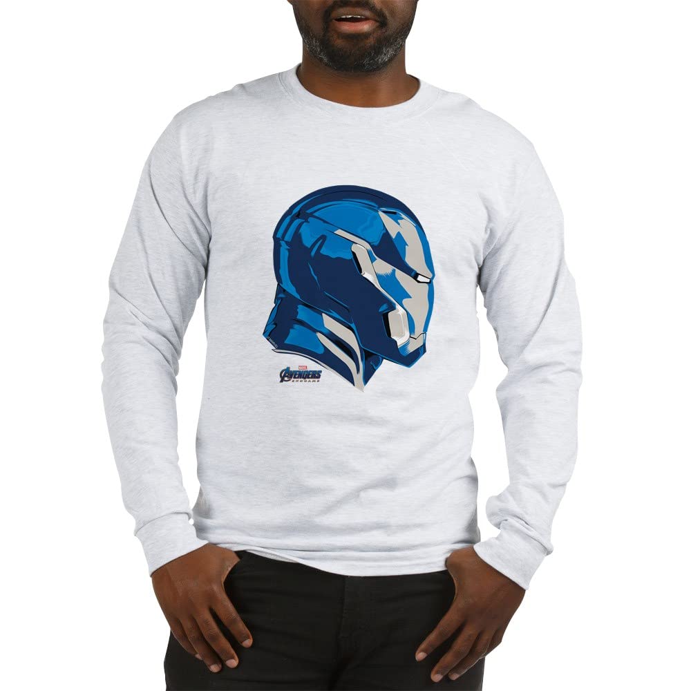 Iron Man Long Sleeve T-Shirt for Men - Marvel Superhero Graphic Tee - Comfortable Cotton Shirt for Casual Wear, Cosplay, and Comic Con Events