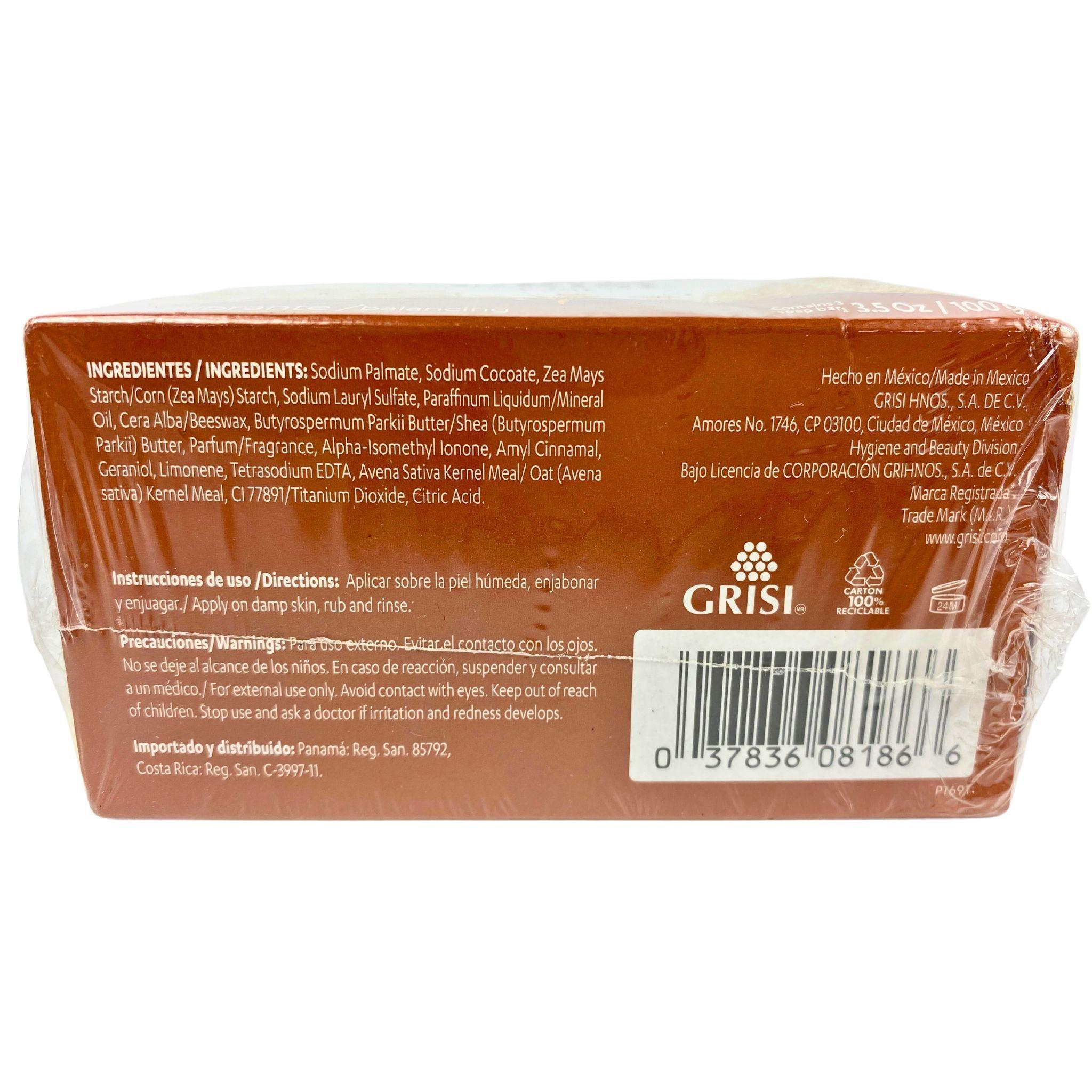 Grisi Oatmeal Soap 3.5 oz (20-Piece Value Pack) - Natural Skin Care for Dry & Sensitive Skin - Perfect for Bath, Shower & Gift Sets