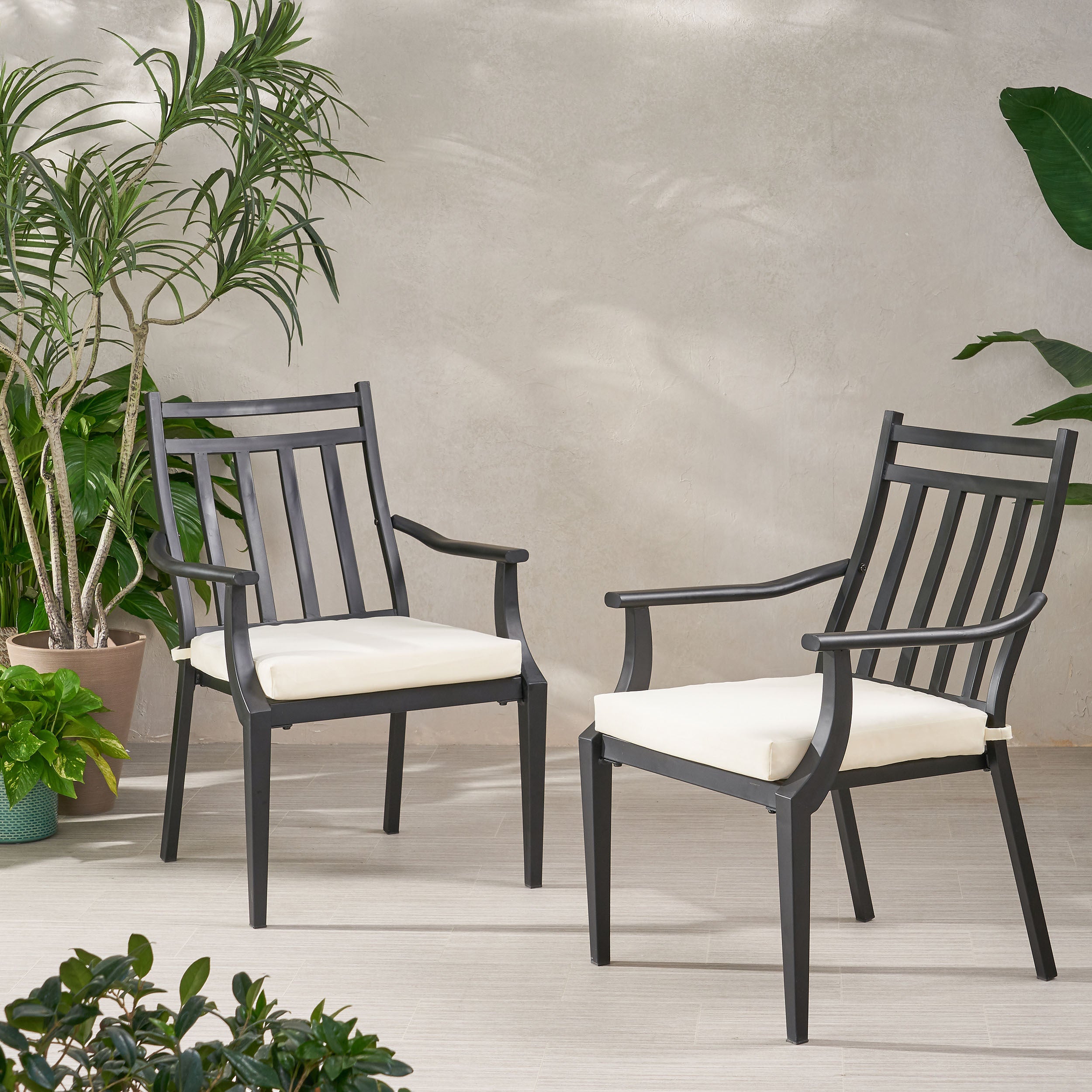 DELMAR Modern Dining Chair - Sturdy Wooden Kitchen Chair with Upholstered Seat - Comfortable & Stylish for Dining Room, Kitchen, or Breakfast Nook