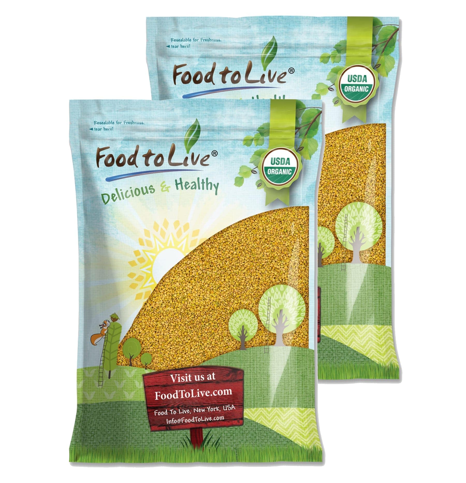 Organic Fenugreek Seeds - Non-GMO, Raw, Whole Methi, Kosher, Vegan, Bulk (20lbs) | Rich in Iron, Copper & Fiber | Perfect for Indian Cooking, Herbal Tea & Natural Remedies