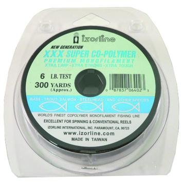 Izorline Super Co-Polymer Monofilament Fishing Line - High Strength, Low Memory for Freshwater & Saltwater Angling | Perfect for Bass, Trout, and Offshore Fishing
