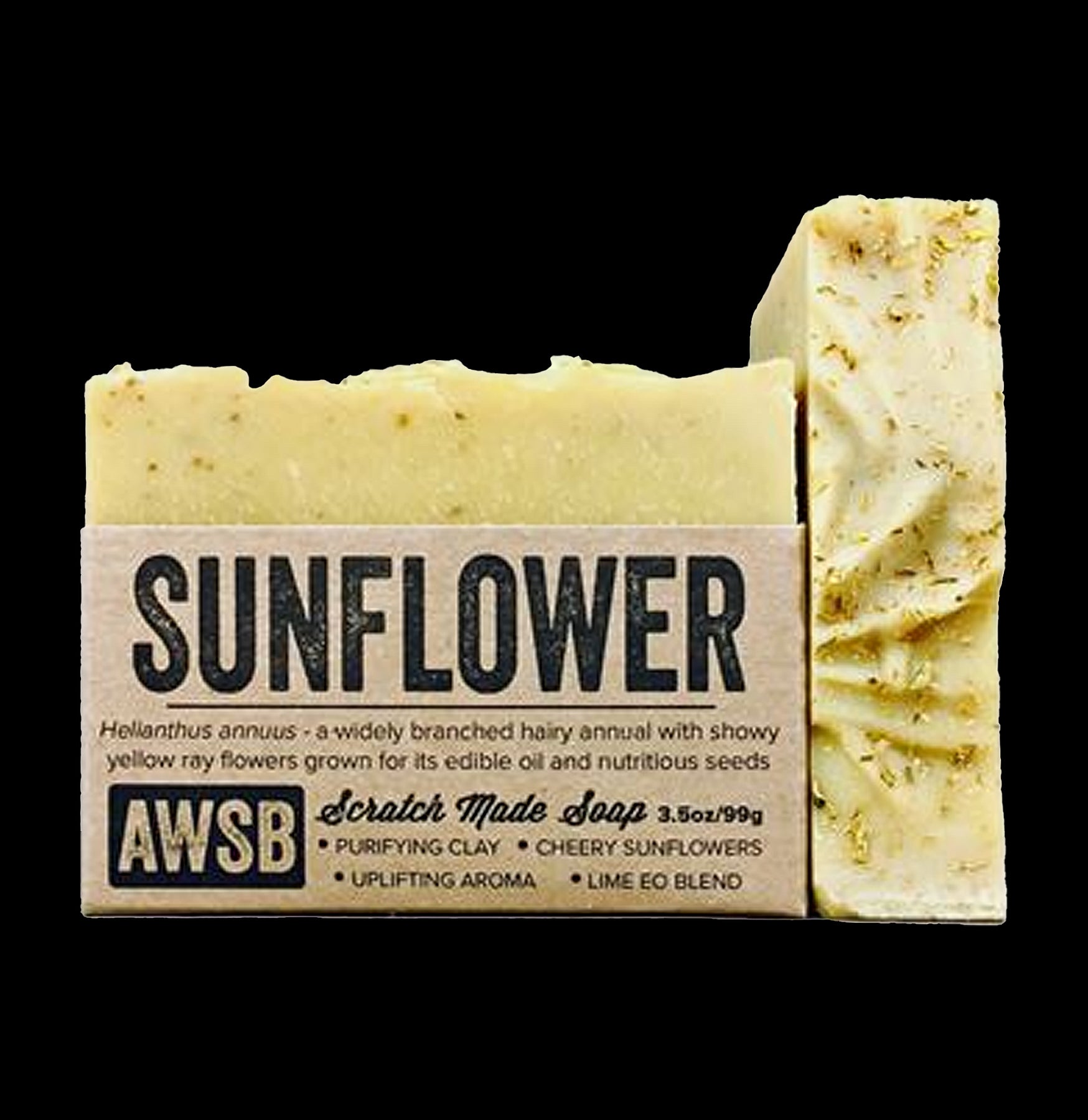 Natural Sunflower Bar Soap for Face & Body - Organic Handmade Soap with Sunflower Oil - Perfect for Sensitive Skin & Eco-Friendly Bathing