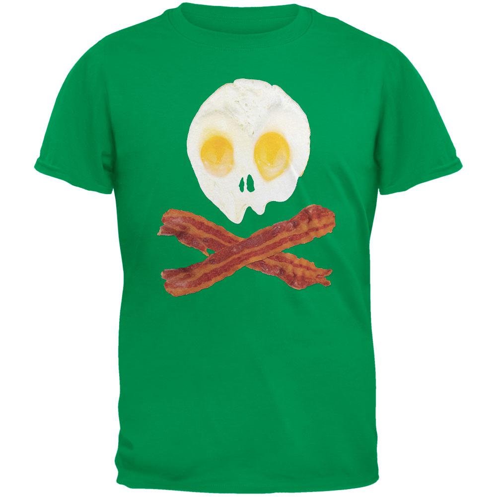 Skull & Crossbones Green Youth T-Shirt for Casual Wear