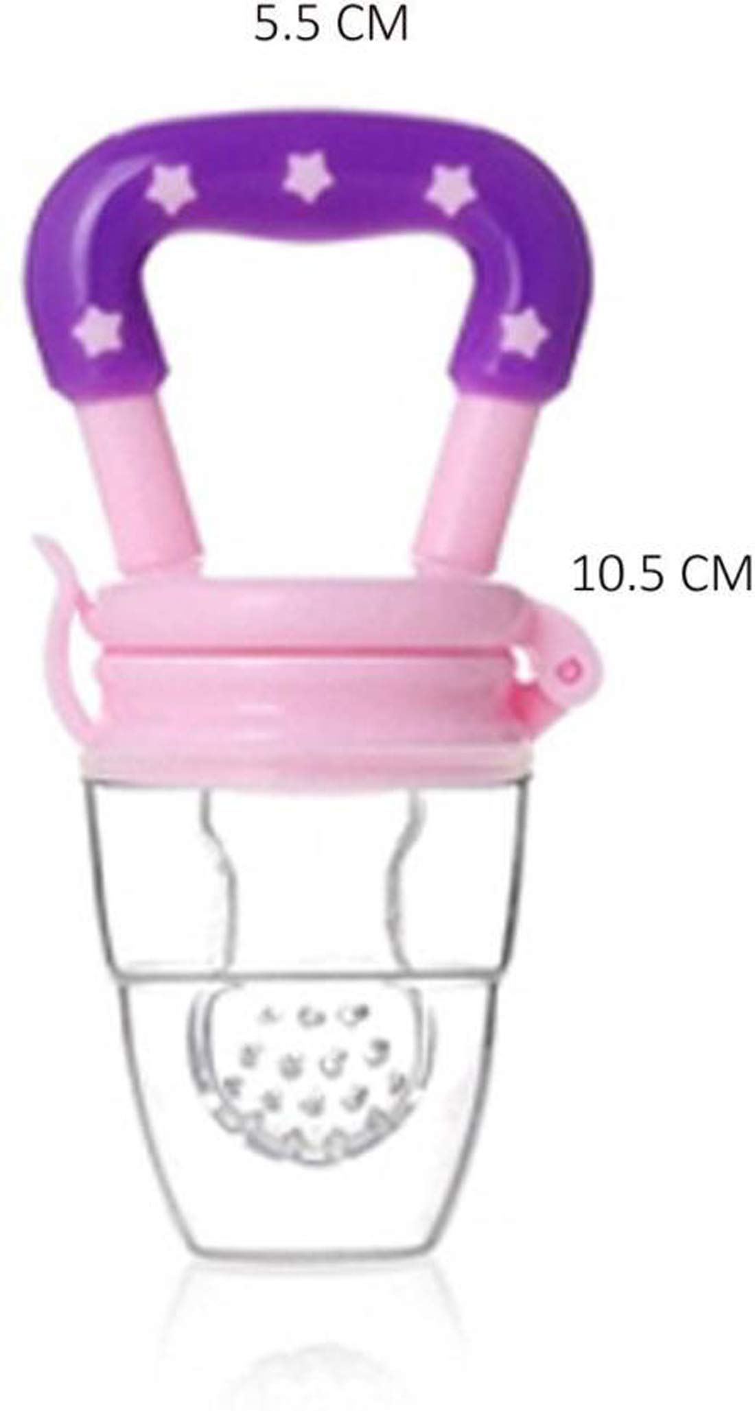 Baby Fruit & Vegetable Feeder - Safe Silicone Teether for Infants & Toddlers - Perfect for Introducing Solids, Soothing Teething Pain & On-the-Go Feeding - Ideal for Home, Travel & Daycare Use