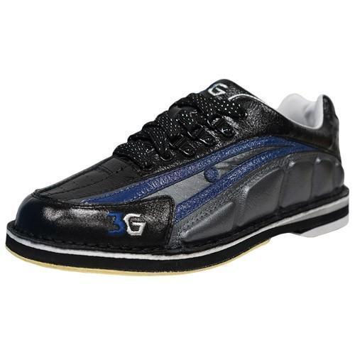 3G Men's Tour Ultra Black & Blue Metallic Right-Handed Bowling Shoes - Perfect for League Play & Competitive Bowling