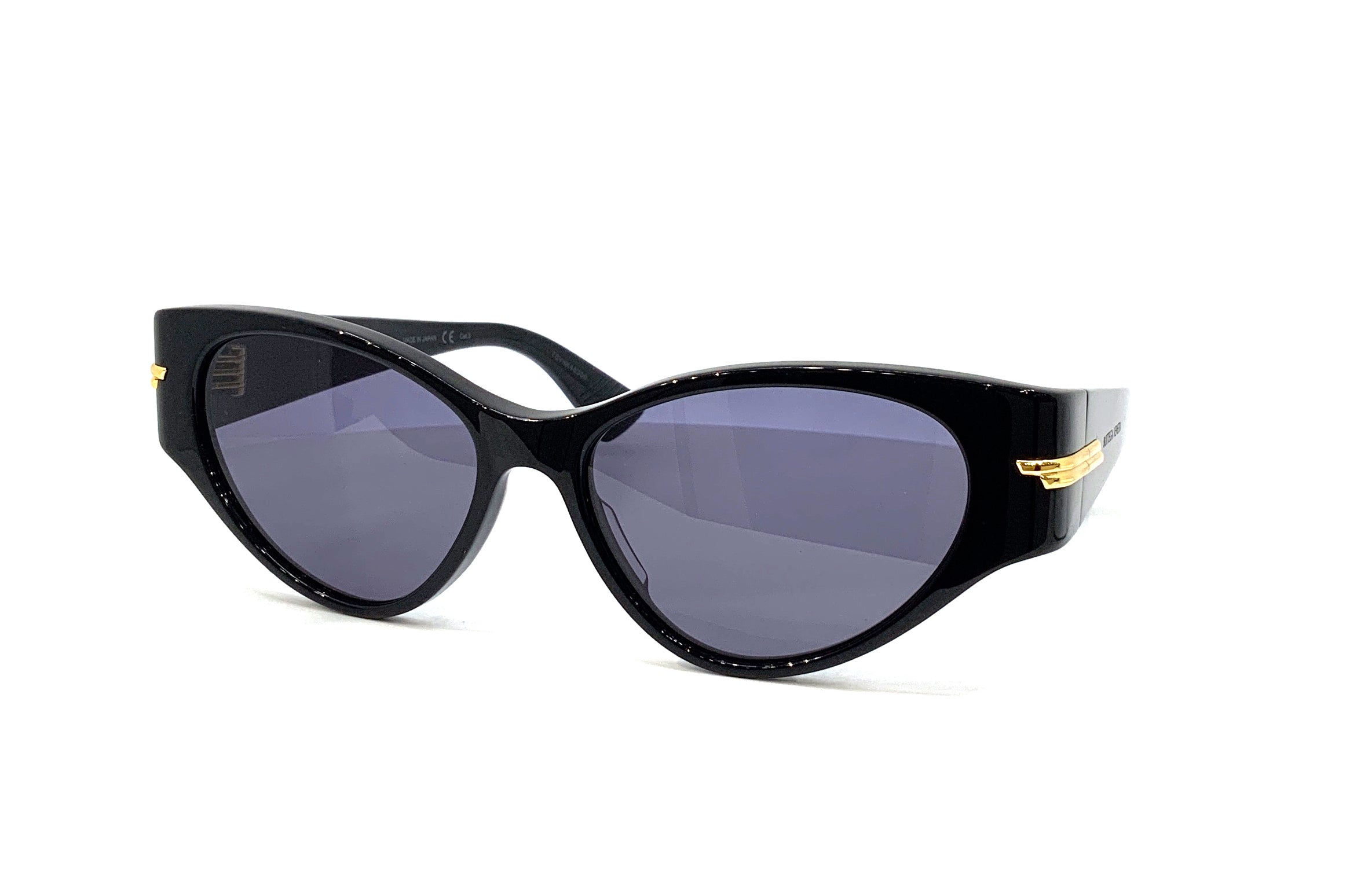 Bottega Veneta BV1002S (001) Sunglasses - Luxury Polarized UV Protection for Men & Women - Perfect for Outdoor Activities, Travel, and Fashion