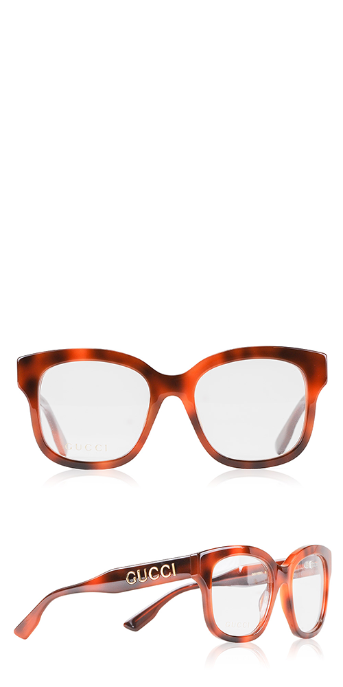 Gucci Script Acetate Optical Glasses for Women & Men - Classic Designer Eyewear with UV Protection - Perfect for Reading, Work & Fashion Accessories