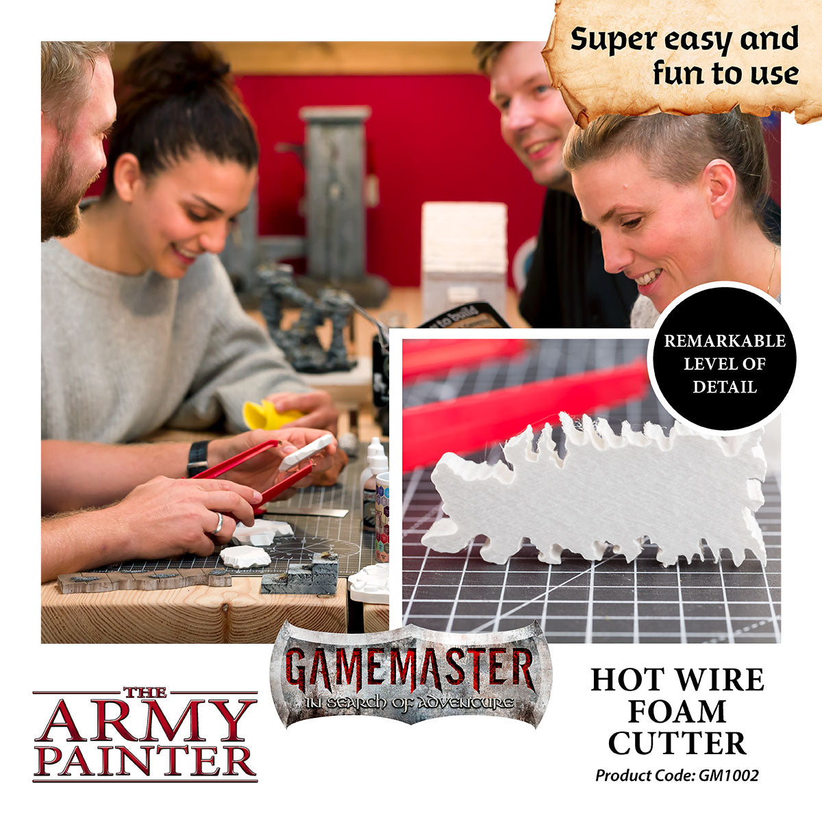 Professional Hot Wire Foam Cutter Tool - GameMaster Electric Styrofoam Cutting Kit for DIY Crafts, Model Building & Cosplay Props - Perfect for Foam Board, EPS & XPS Insulation Cutting