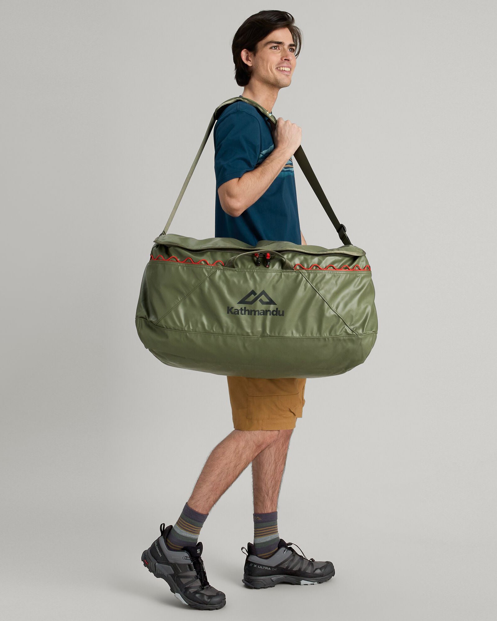 Indus Duffel 90L Travel Bag - Large Capacity Waterproof Duffle for Camping, Hiking & Outdoor Adventures | Beech Color
