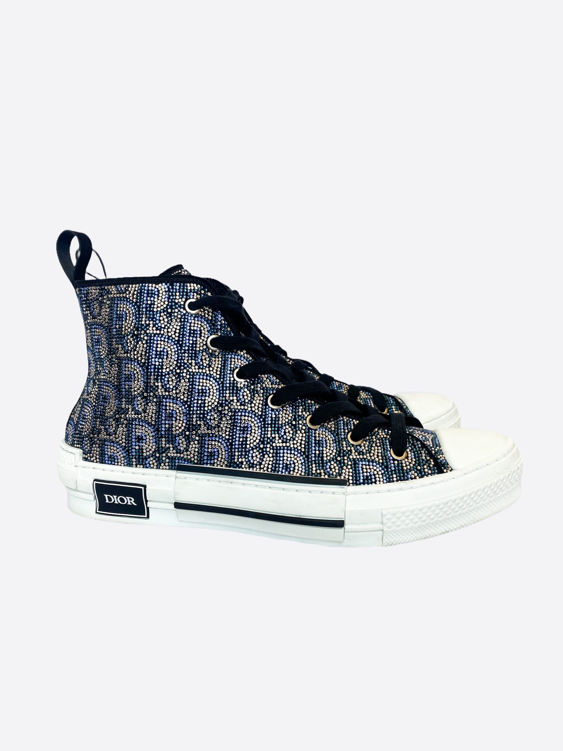 Dior B23 High Top Sneakers Limited Edition with Swarovski Crystals - Luxury Fashion Sneakers for Men & Women | Perfect for Parties, Date Nights & Streetwear Outfits
