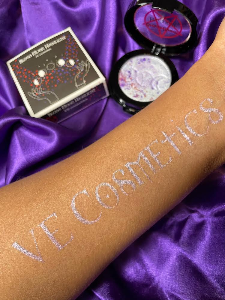 Blood Moon Highlighter - Glow in the Dark Makeup for Night Out & Festival - Perfect for Halloween, Raves, and Cosplay