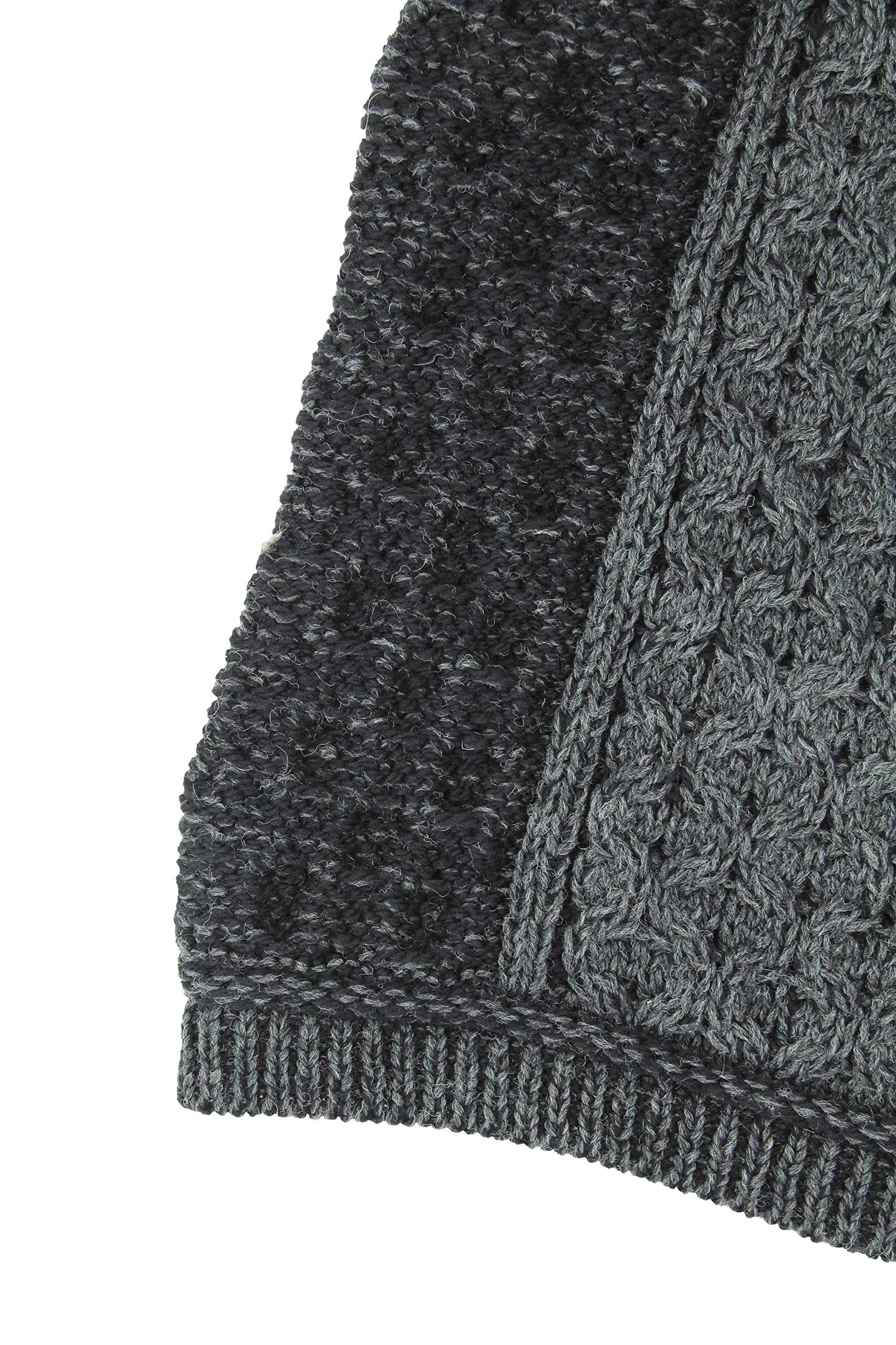 Aran Crafts Women's Irish Cable Knit 100% Merino Wool Long Cardigan with One Button - Cozy Winter Sweater for Casual Outfits & Office Wear