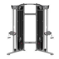 TKO Light Commercial Functional Trainer - Heavy Duty Home Gym Equipment for Strength Training & CrossFit Workouts | Perfect for Small Spaces, Personal Training & Full-Body Workouts (Black)