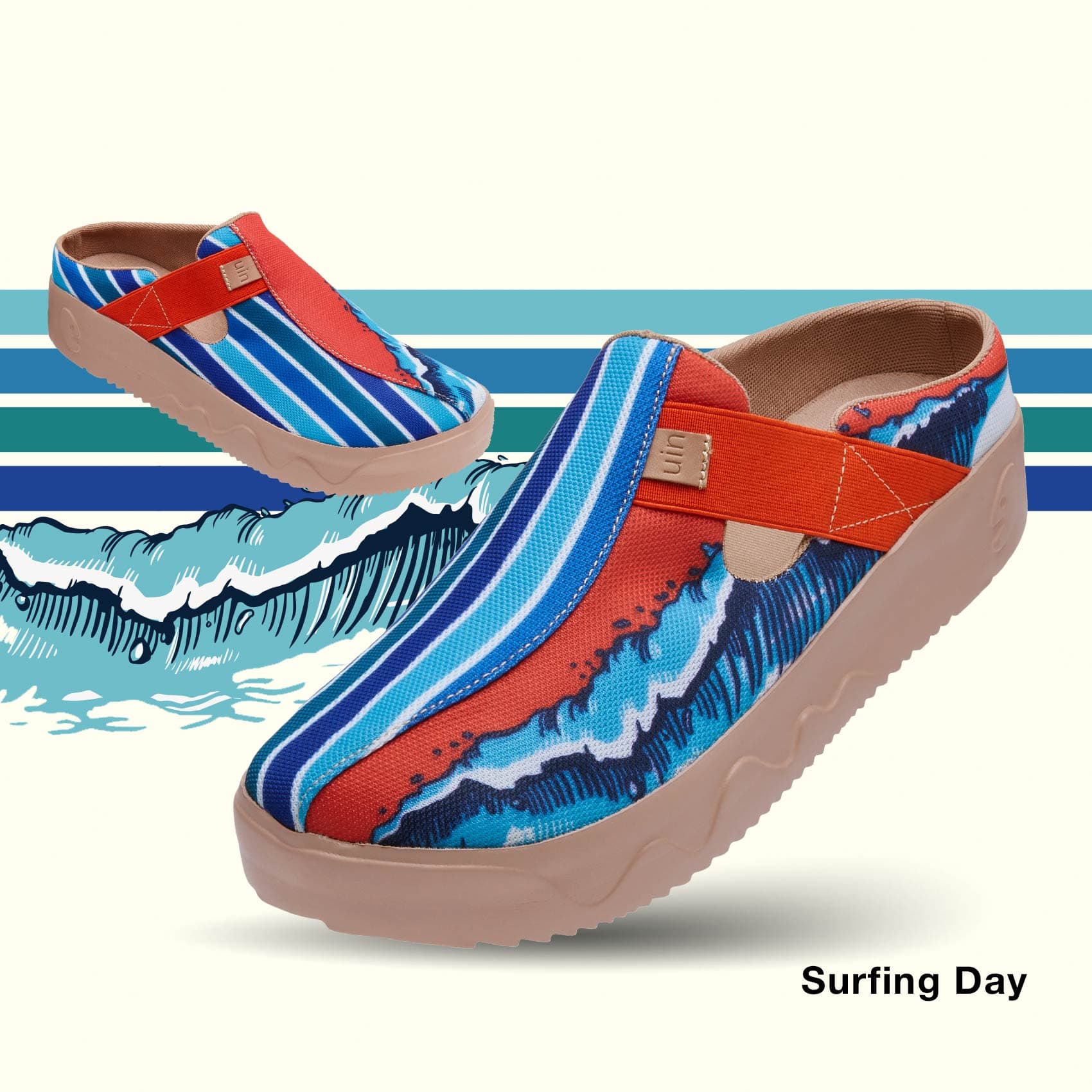 Surfing Day Fuerteventura III Men's T-Shirt - Premium Cotton Surf Tee for Beach & Casual Wear | Perfect for Surfers, Vacation & Summer Outfits