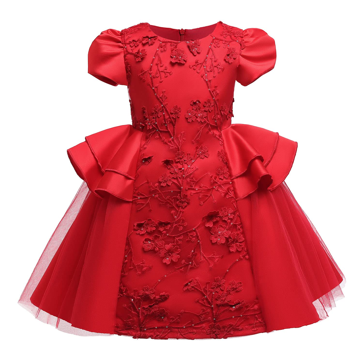 Chinese Cheongsam Dress for Girls - Elegant Plum Blossom Qipao Princess Dress for Kids | Perfect for Parties, Weddings & Cultural Events